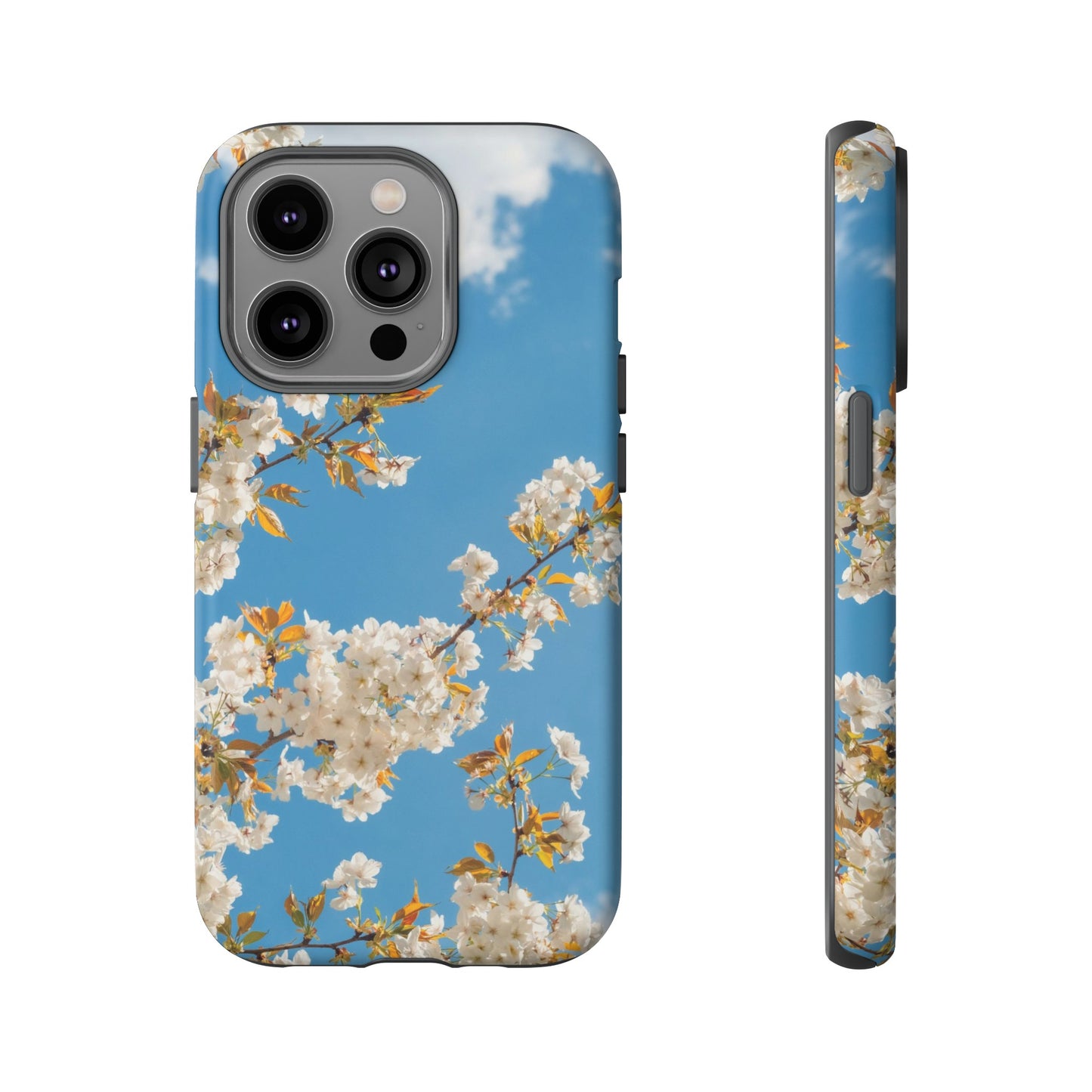 White Blossom Wallpaper Phone Case | iPhone 15 Plus/ Pro, 14, 13, 12| Google Pixel 7, Pro, 5| Samsung Galaxy S23 All Major Phone Models