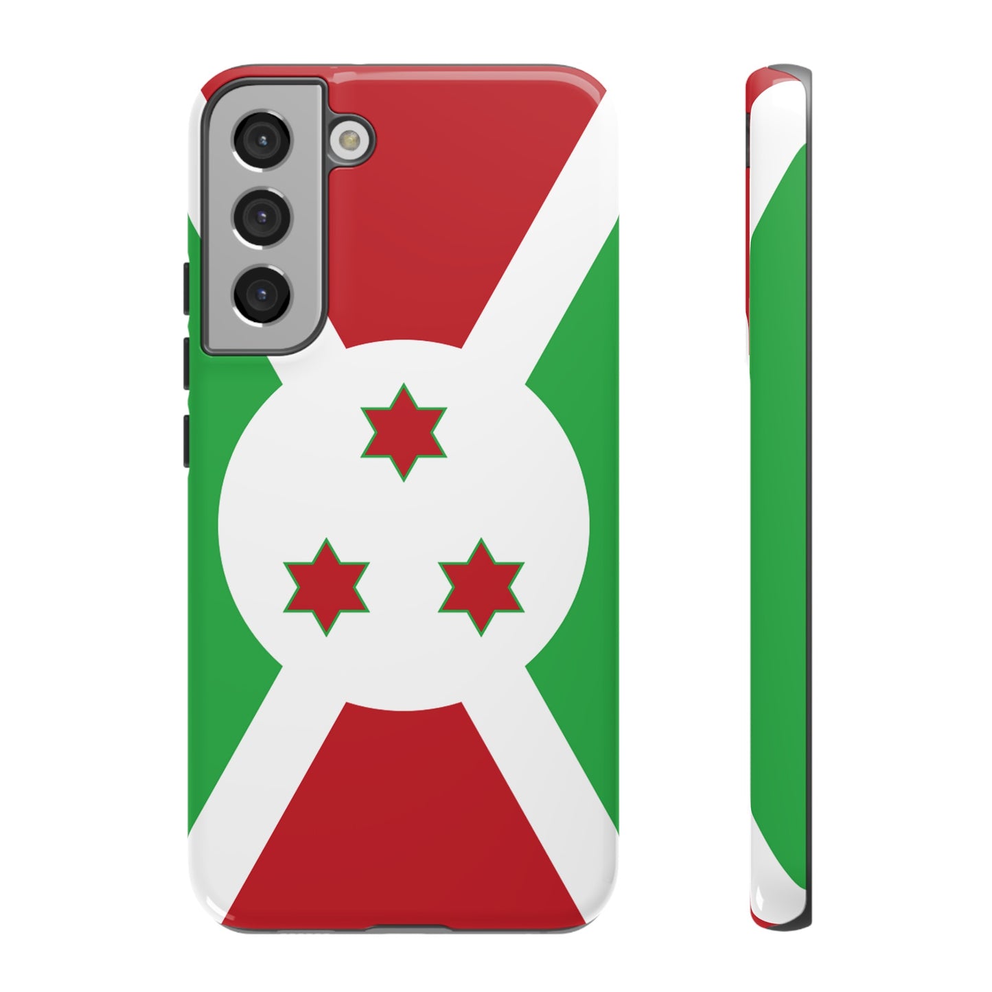 Burundi Flag Phone Case | iPhone 15 Plus/ Pro, 14, 13, 12| Google Pixel 7, Pro, 5| Samsung Galaxy S23 All Major Phone Models