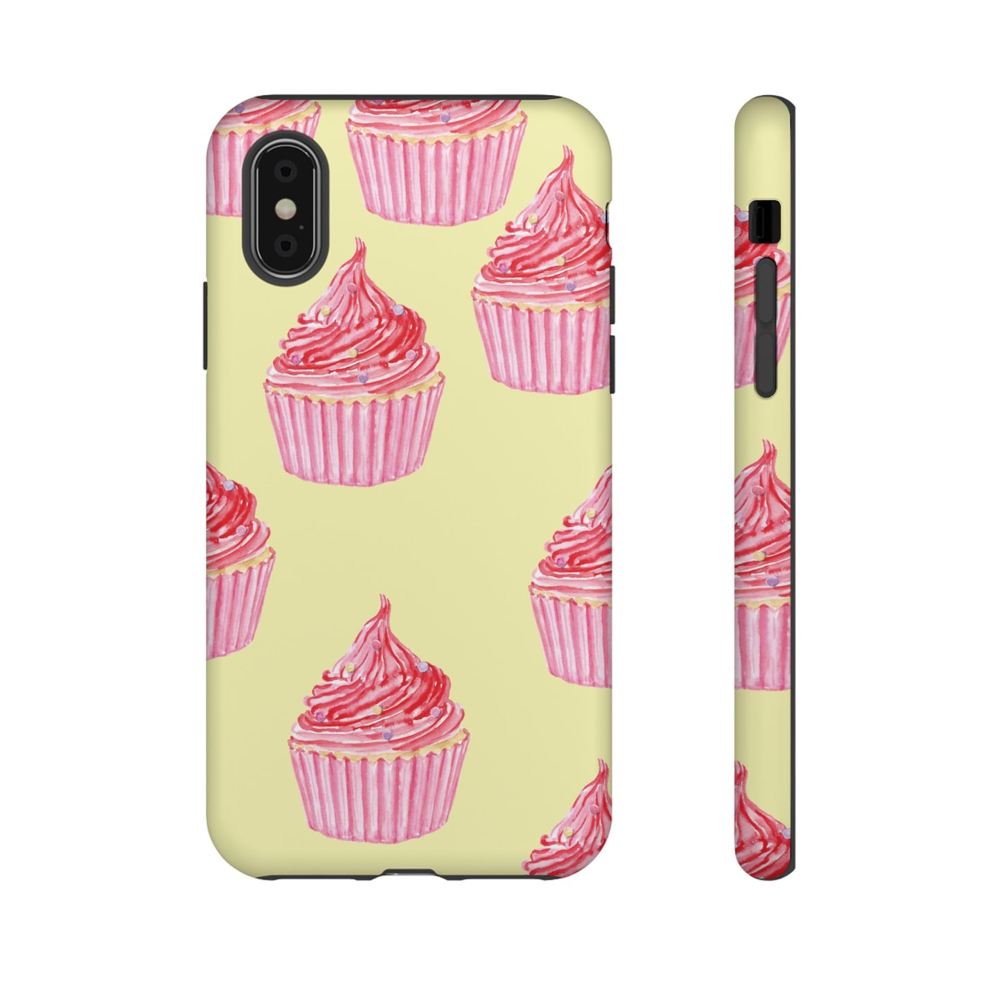 Pink Cupcake Wallpaper Phone Case | iPhone 15 Plus/ Pro, 14, 13, 12| Google Pixel 7, Pro, 5| Samsung Galaxy S23 All Major Phone Models