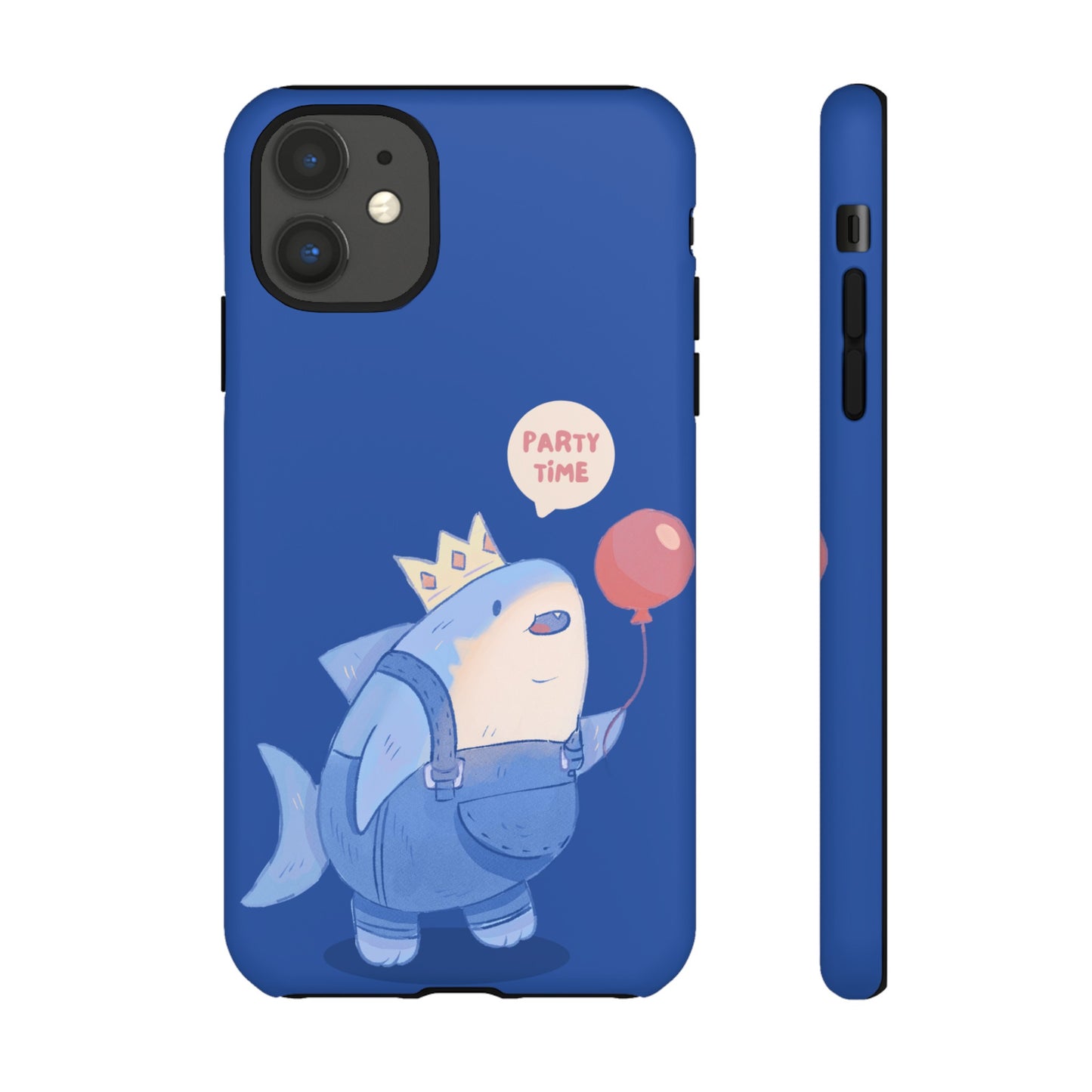 Shark Party Time Phone Case | iPhone 15 Plus/ Pro, 14, 13, 12| Google Pixel 7, Pro, 5| Samsung Galaxy S23 All Major Phone Models