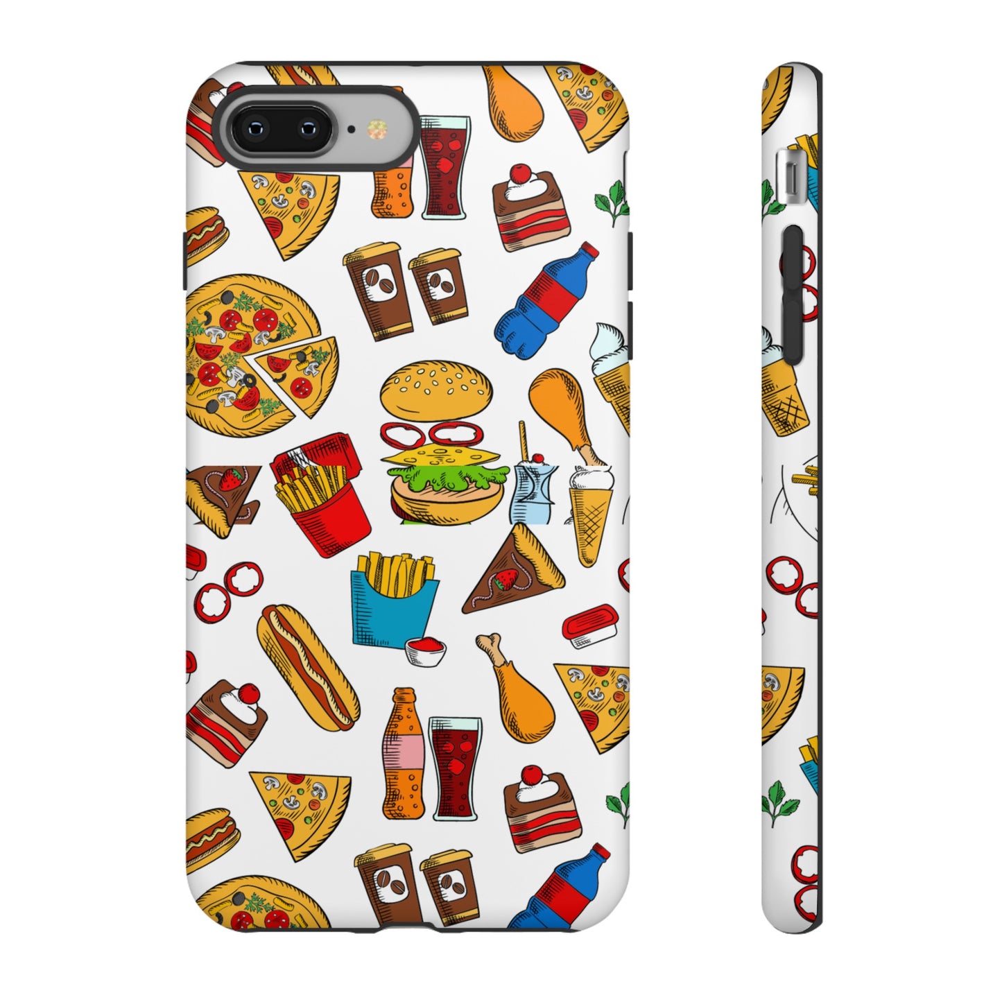 Fast Food Wallpaper Phone Case | iPhone 15 Plus/ Pro, 14, 13, 12| Google Pixel 7, Pro, 5| Samsung Galaxy S23 All Major Phone Models