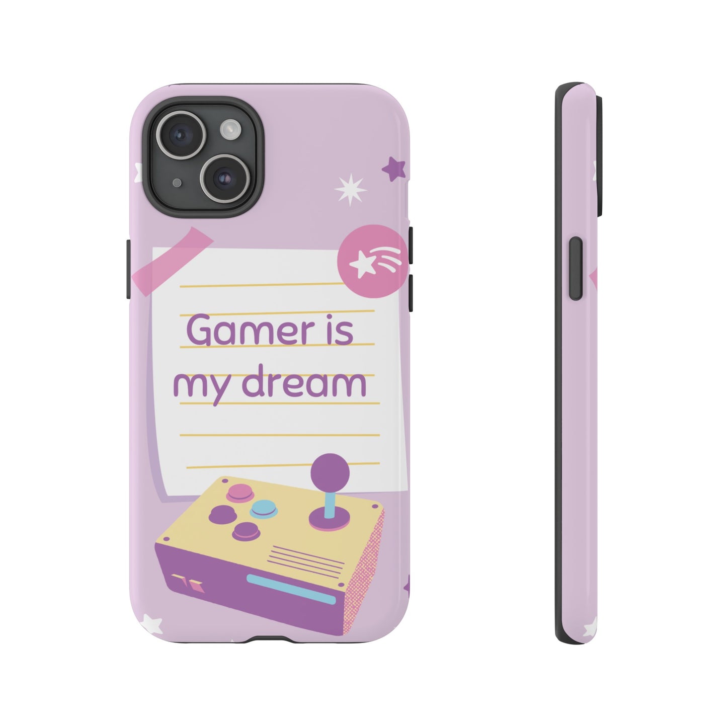 Gamer Is My Dream Job Wallpaper Phone Case | iPhone 15 Plus/ Pro, 14, 13, 12| Google Pixel 7, Pro, 5| Samsung Galaxy S23 All Major Phone Models