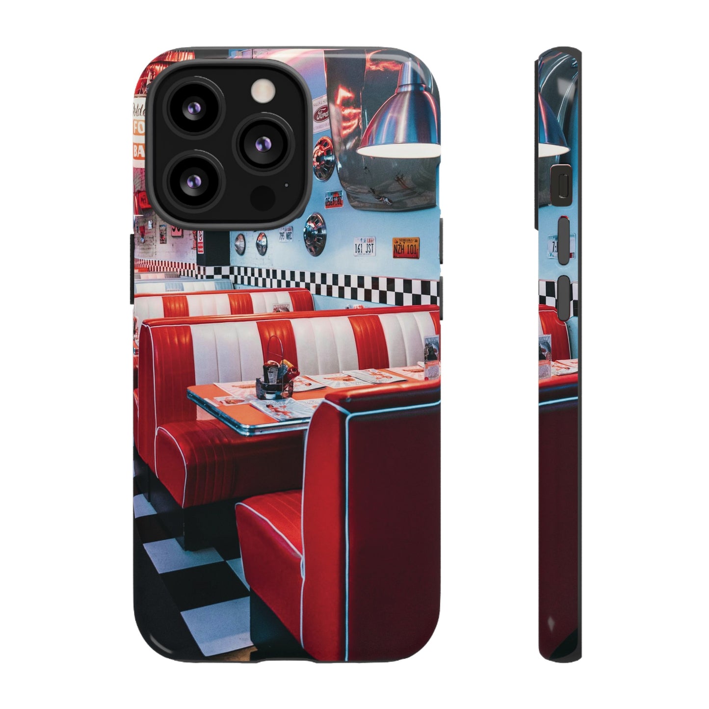 Diner Wallpaper Phone Case | iPhone 15 Plus/ Pro, 14, 13, 12| Google Pixel 7, Pro, 5| Samsung Galaxy S23 All Major Phone Models