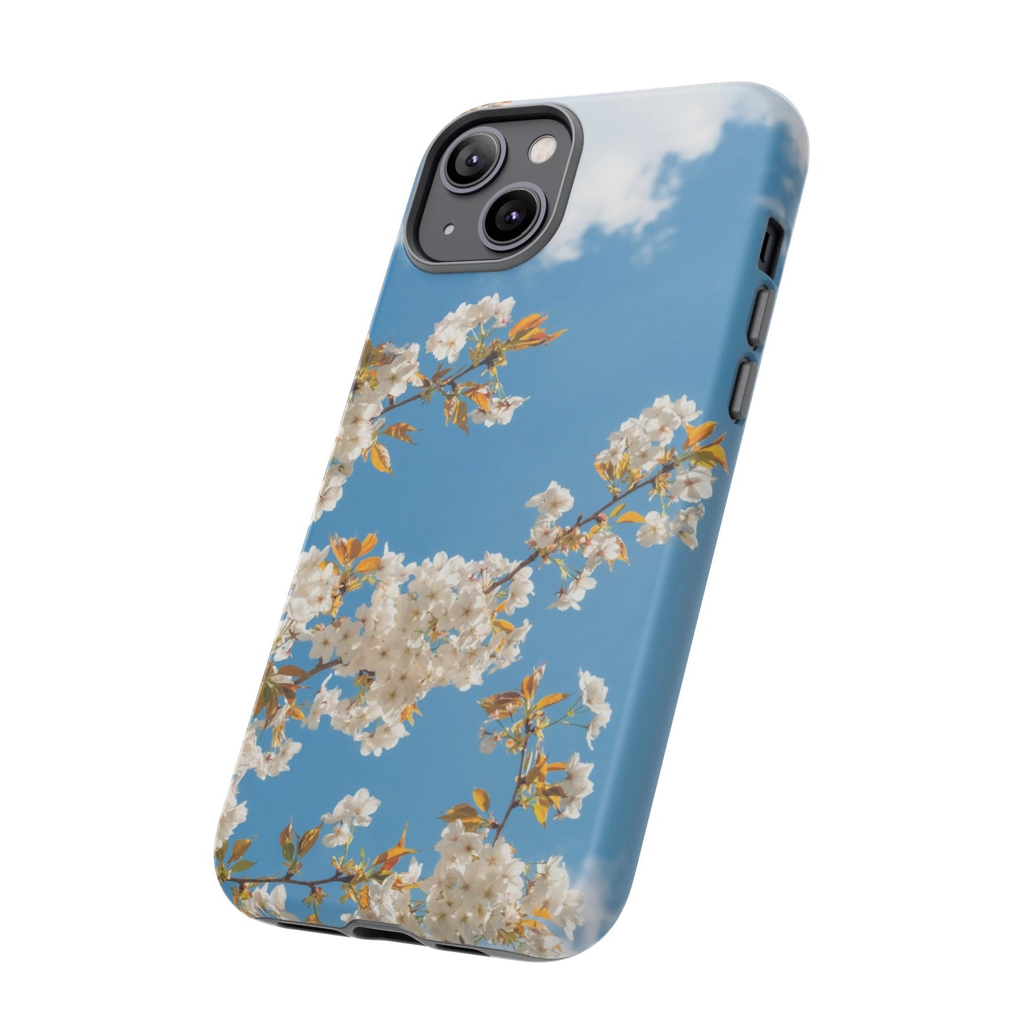 White Blossom Wallpaper Phone Case | iPhone 15 Plus/ Pro, 14, 13, 12| Google Pixel 7, Pro, 5| Samsung Galaxy S23 All Major Phone Models