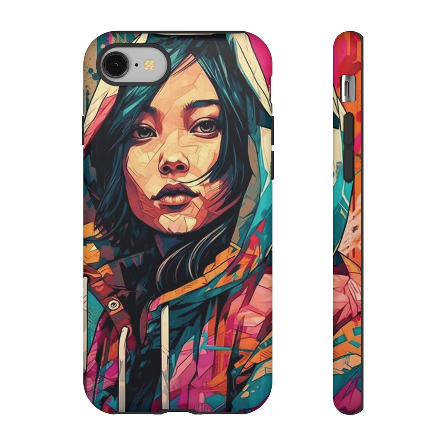 Girl Painting Wallpaper Phone Case | iPhone 15 Plus/ Pro, 14, 13, 12| Google Pixel 7, Pro, 5| Samsung Galaxy S23 All Major Phone Models