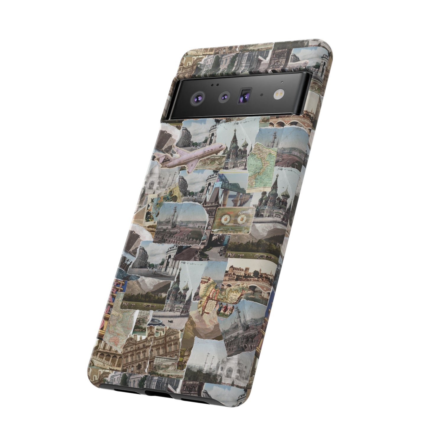 Travel Collage Wallpaper Phone Case | iPhone 15 Plus/ Pro, 14, 13, 12| Google Pixel 7, Pro, 5| Samsung Galaxy S23 All Major Phone Models