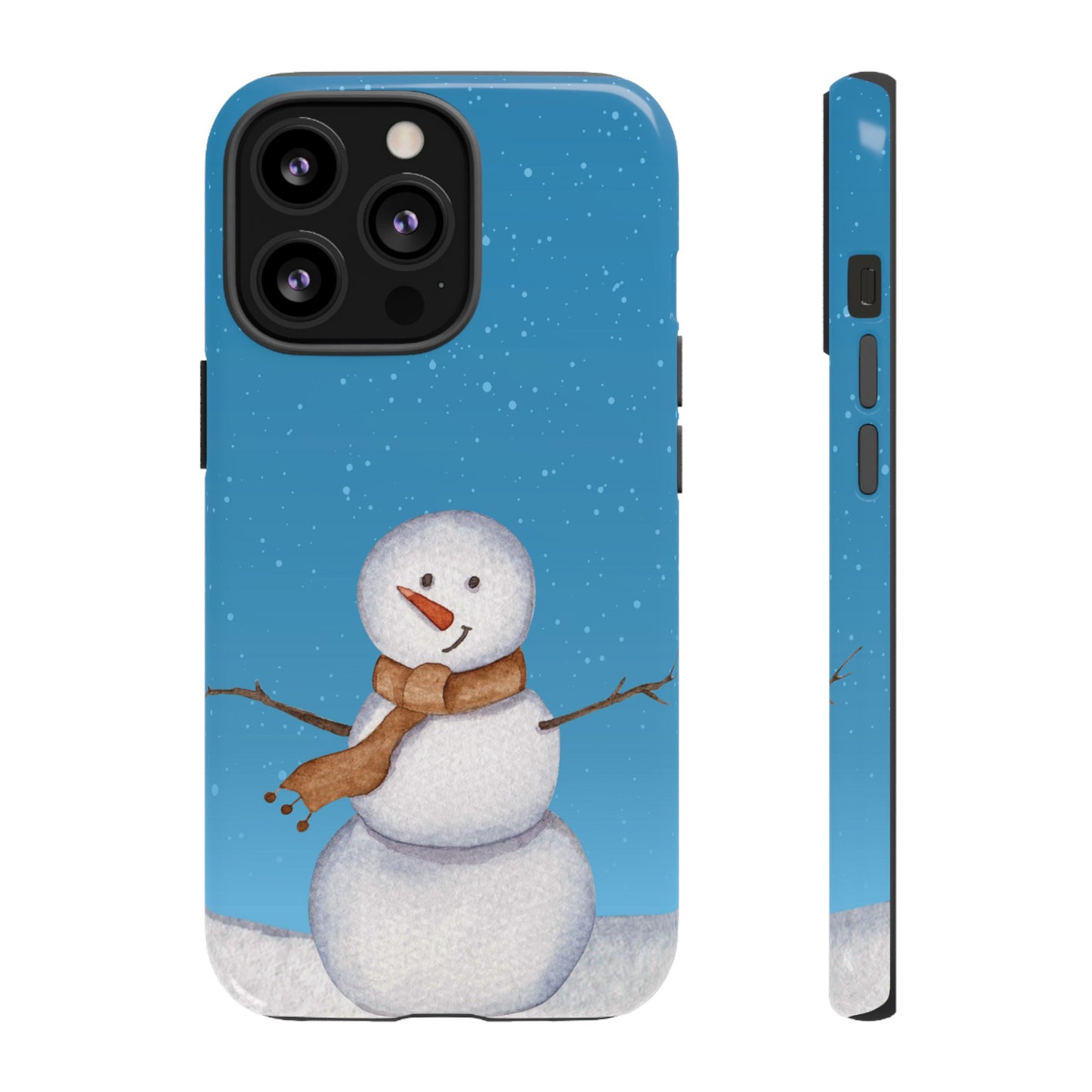 Snowman Wallpaper Phone Case | iPhone 15 Plus/ Pro, 14, 13, 12| Google Pixel 7, Pro, 5| Samsung Galaxy S23 All Major Phone Models