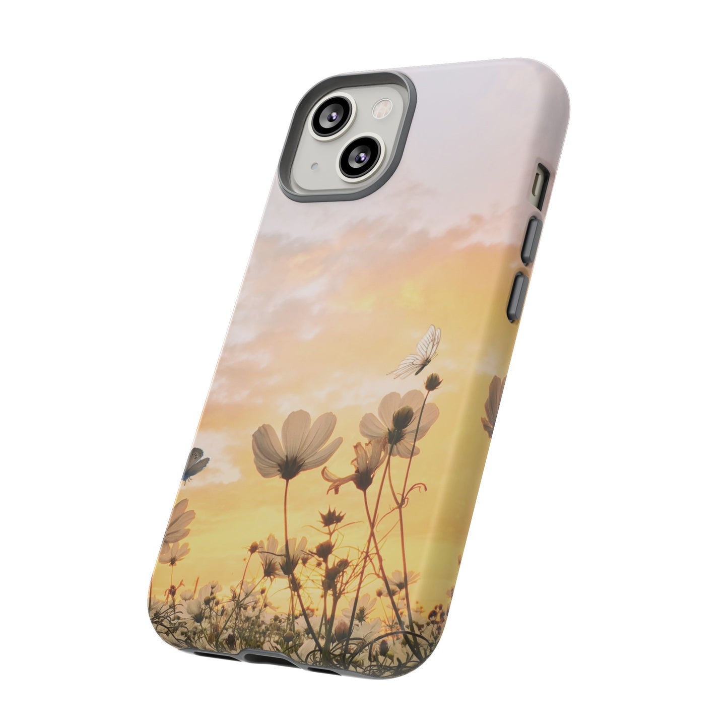 Flowers At Sunset Wallpaper Phone Case | iPhone 15 Plus/ Pro, 14, 13, 12| Google Pixel 7, Pro, 5| Samsung Galaxy S23 All Major Phone Models