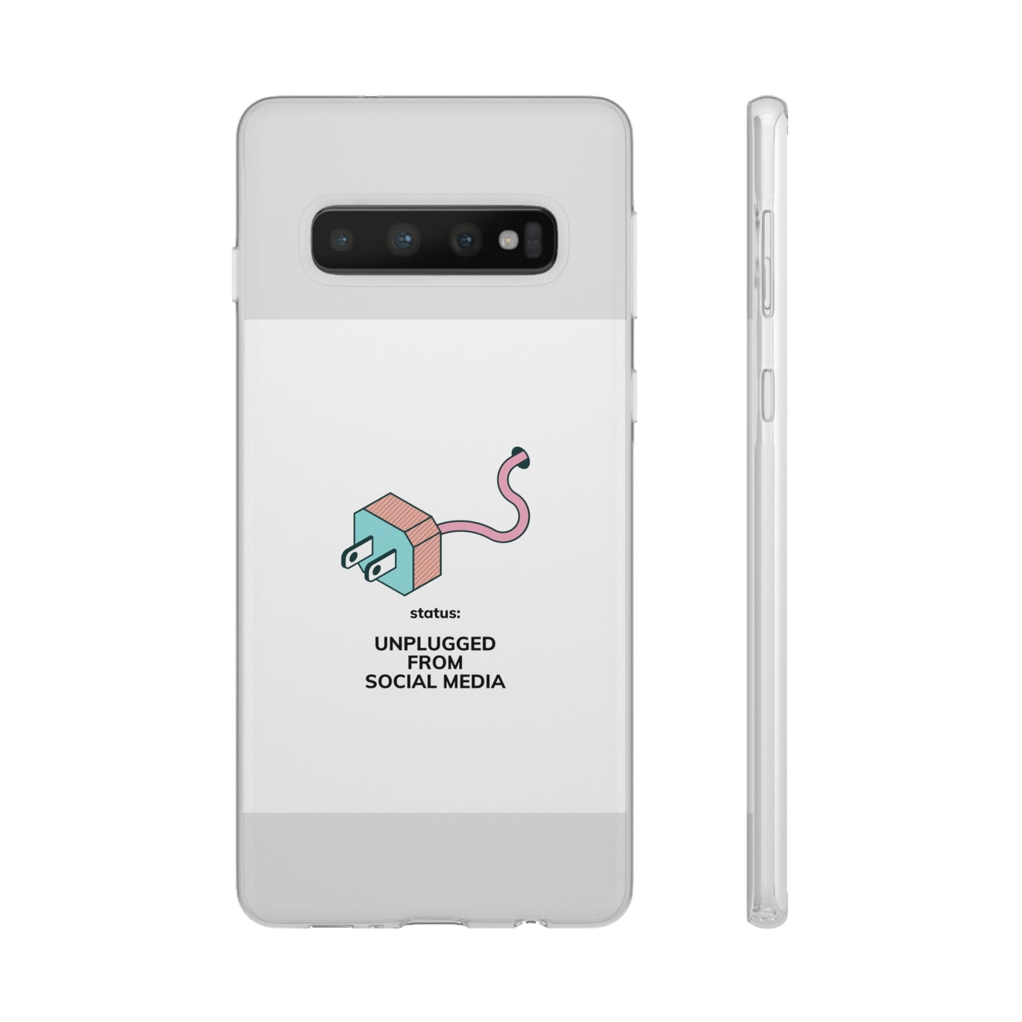 Unplugged From Social Media Phone Case | iPhone 15 Plus/ Pro, 14, 13, 12| Google Pixel 7, Pro, 5| Samsung Galaxy S23 All Major Phone Models