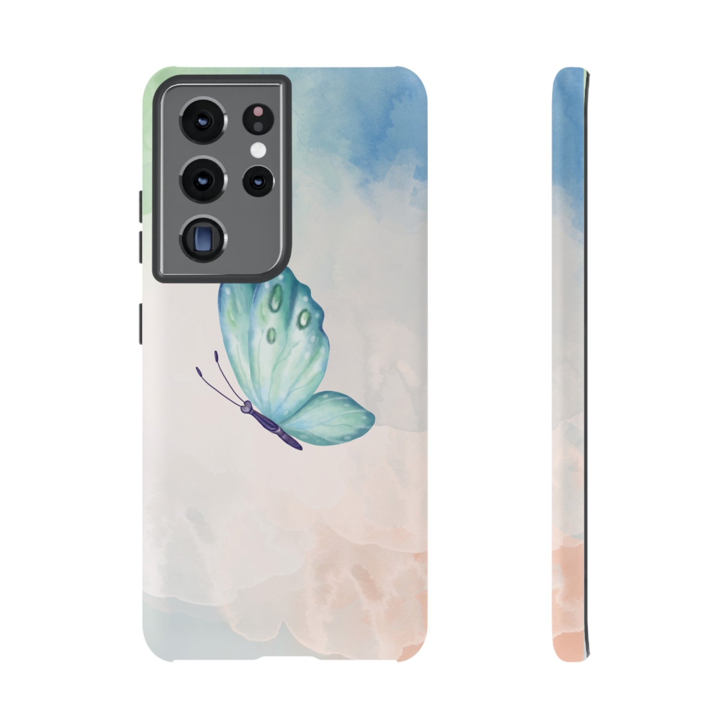 Blue Butterfly Wallpaper Phone Case  | iPhone 15 Plus/ Pro, 14, 13, 12| Google Pixel 7, Pro, 5| Samsung Galaxy S23 All Major Phone Models