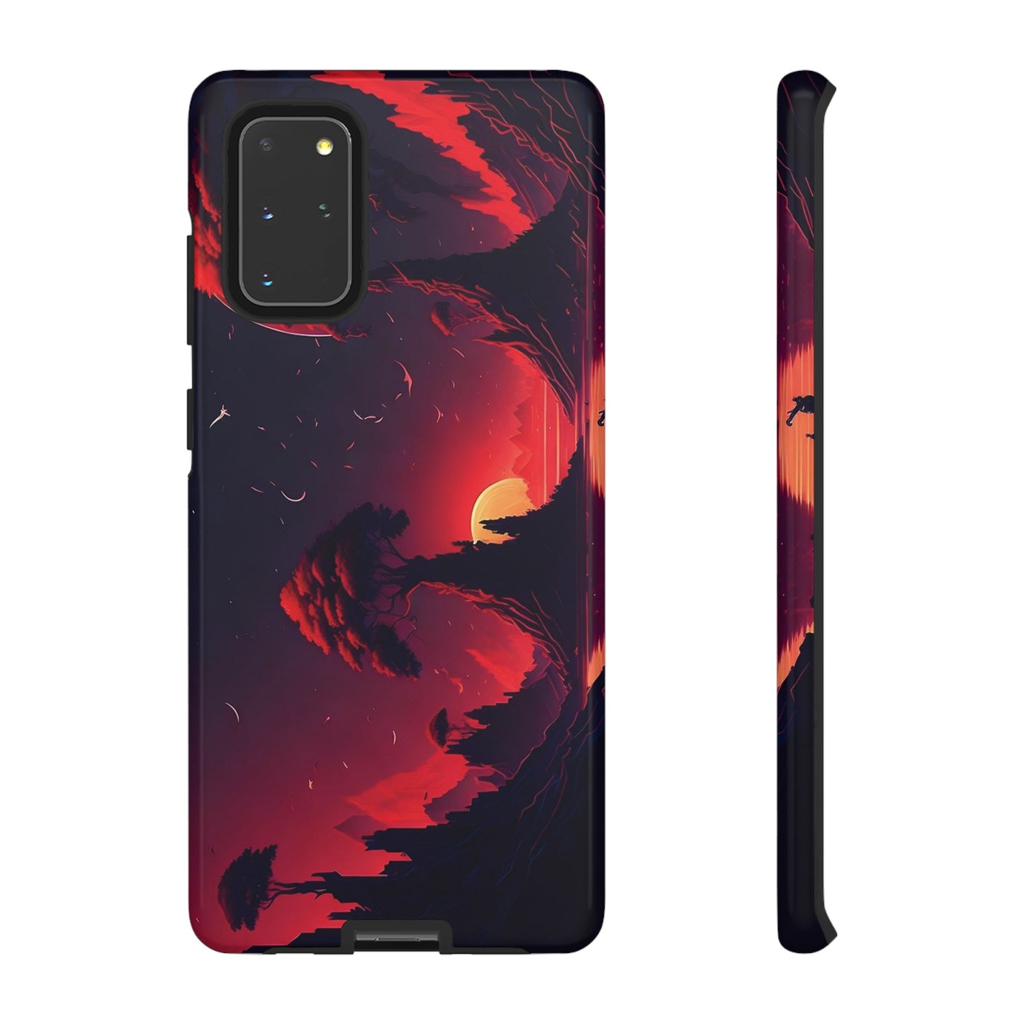 Red Sunset Wallpaper Phone Case | iPhone 15 Plus/ Pro, 14, 13, 12| Google Pixel 7, Pro, 5| Samsung Galaxy S23 All Major Phone Models