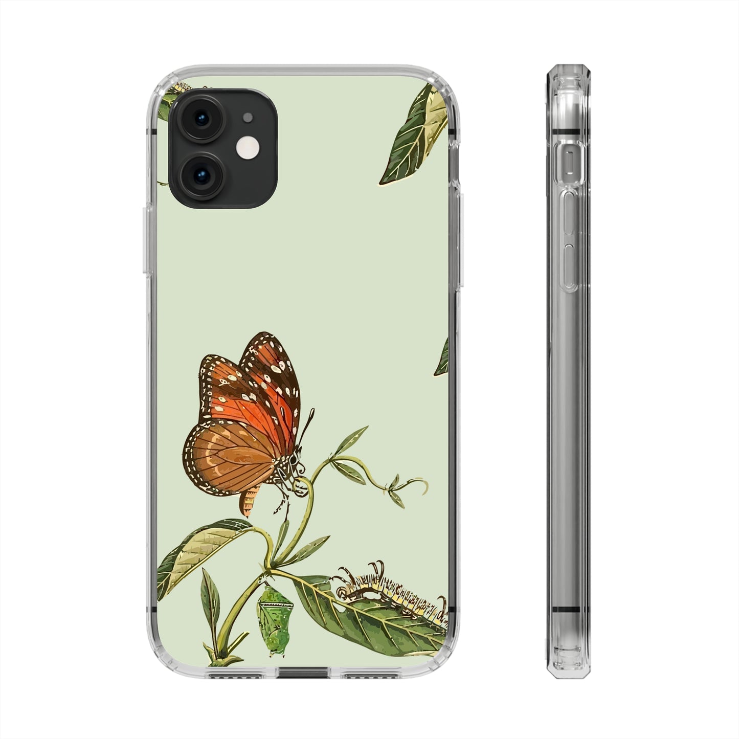 Orange Butterfly Wallpaper Phone Case | iPhone 15 Plus/ Pro, 14, 13, 12| Google Pixel 7, Pro, 5| Samsung Galaxy S23 All Major Phone Models