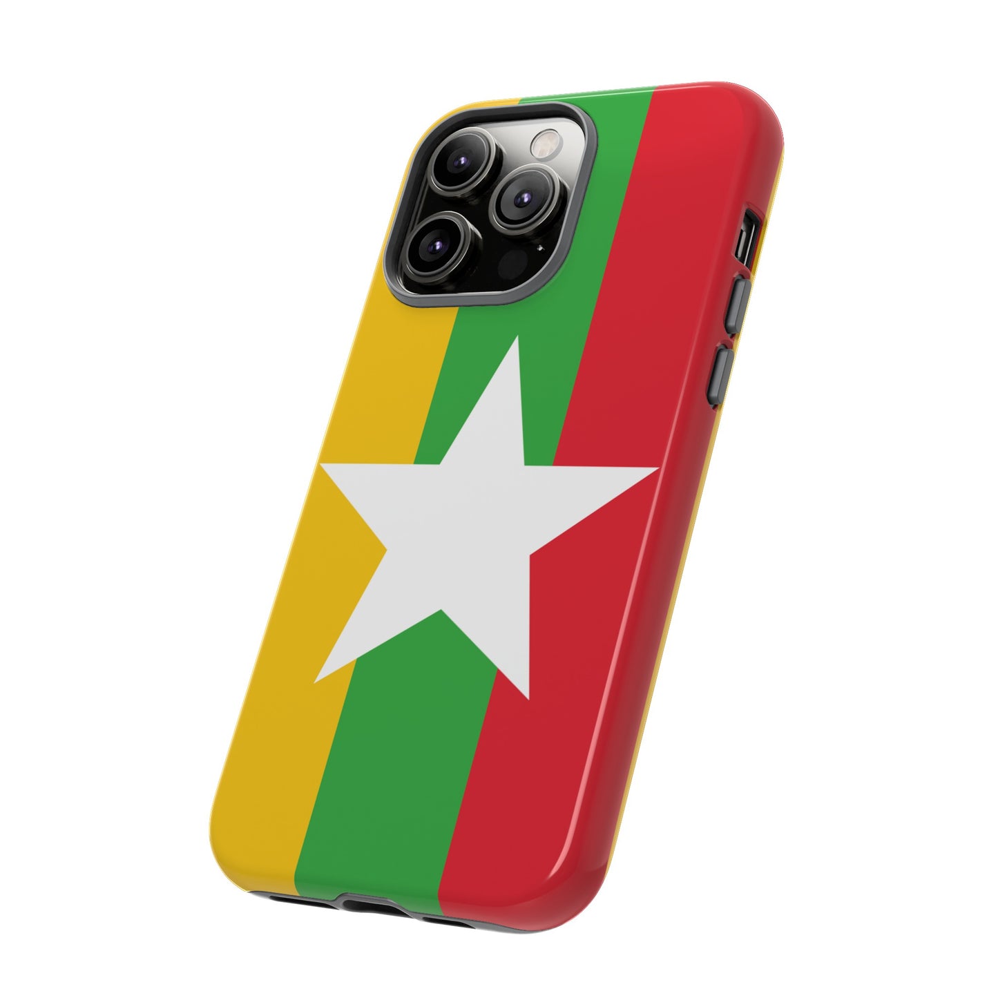 Myanmar Flag Phone Case | iPhone 15 Plus/ Pro, 14, 13, 12| Google Pixel 7, Pro, 5| Samsung Galaxy S23 All Major Phone Models