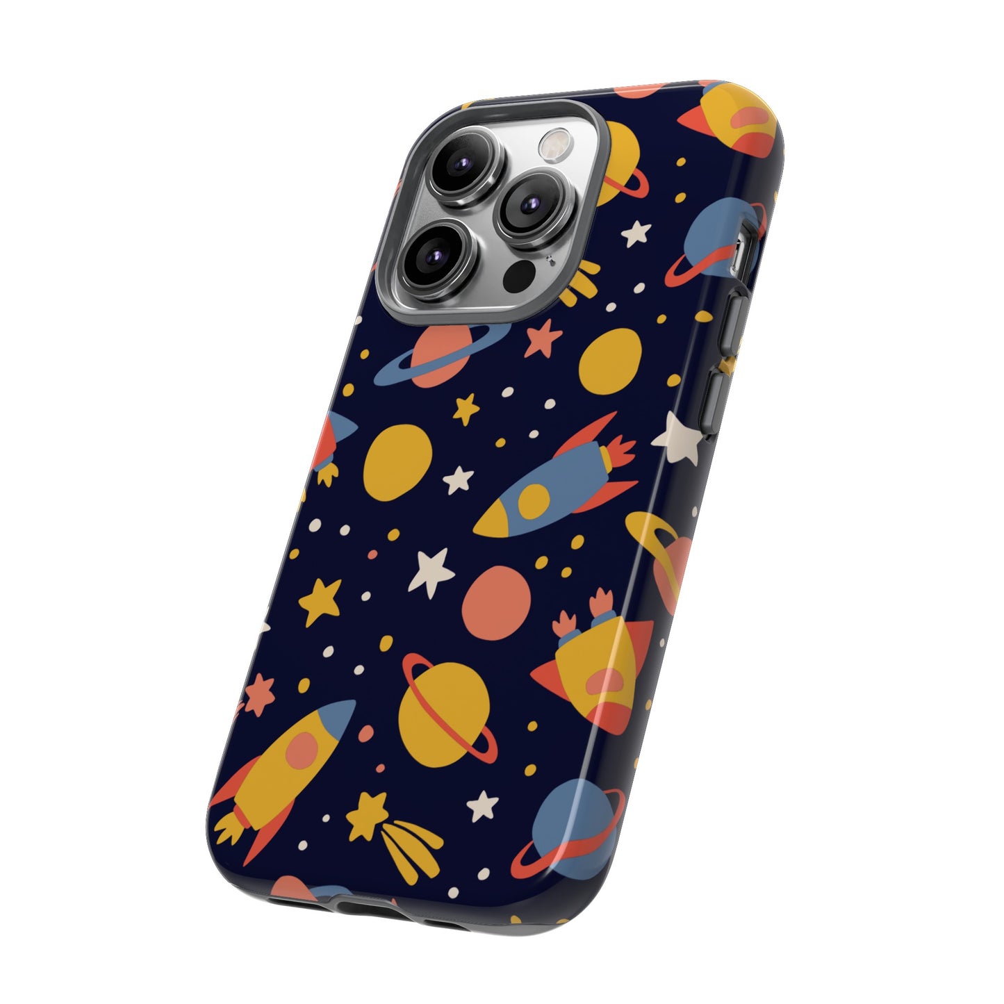 Cartoon Space Wallpaper Phone Case | iPhone 15 Plus/ Pro, 14, 13, 12| Google Pixel 7, Pro, 5| Samsung Galaxy S23 All Major Phone Models