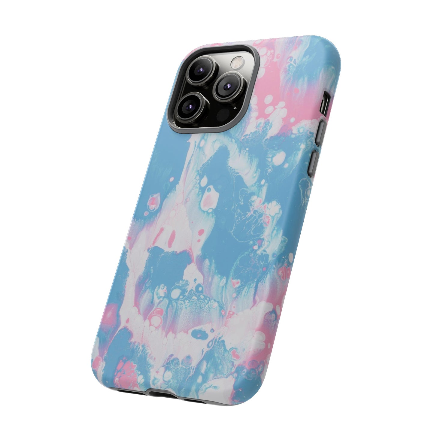 Baby Pink & Blue Resin Inspired Phone Case |iPhone 15 Plus/ Pro, 14, 13, 12|Google Pixel 7, Pro, 5|Samsung Galaxy S23 All Major Phone Models