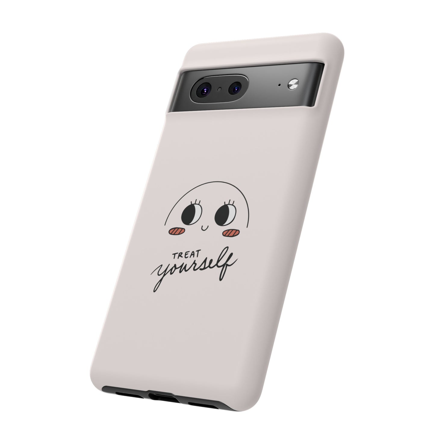 Treat Yourself Wallpaper Phone Case | iPhone 15 Plus/ Pro, 14, 13, 12| Google Pixel 7, Pro, 5| Samsung Galaxy S23 All Major Phone Models