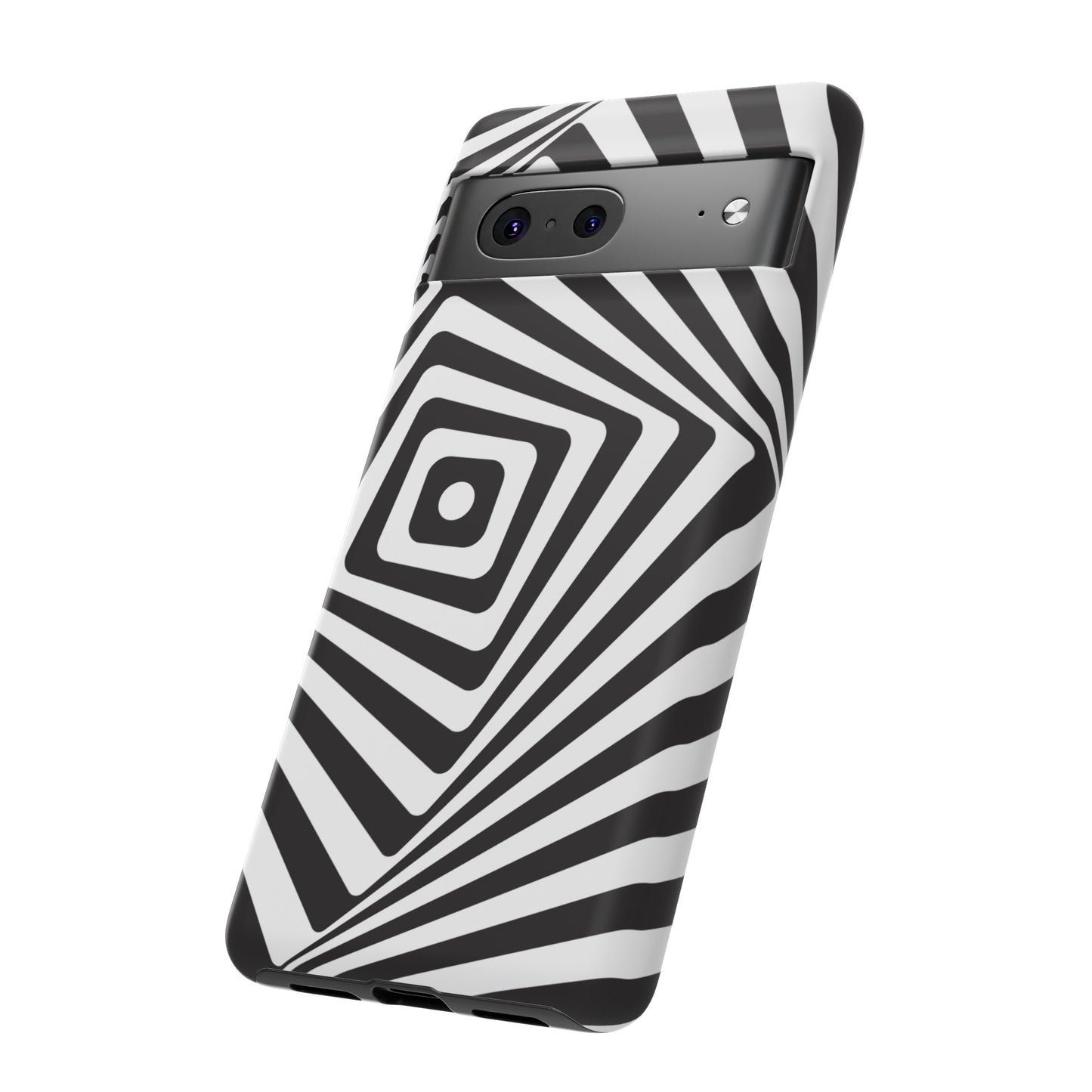 Black & White Spiral Wallpaper Phone Case | iPhone 15 Plus/ Pro, 14, 13, 12| Google Pixel 7, Pro, 5| Samsung Galaxy S23 All Major Phone Models