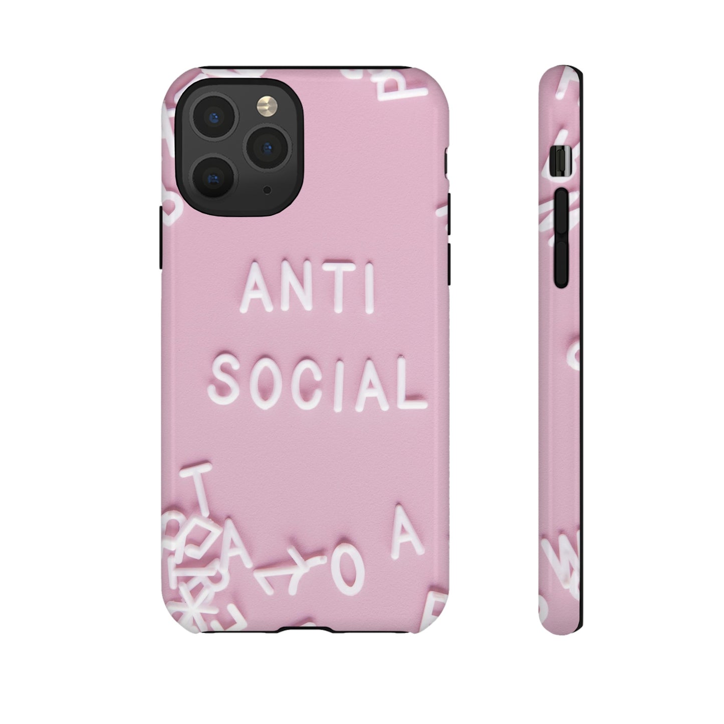 Anti Social Phone Case | iPhone 15 Plus/ Pro, 14, 13, 12| Google Pixel 7, Pro, 5| Samsung Galaxy S23 All Major Phone Models