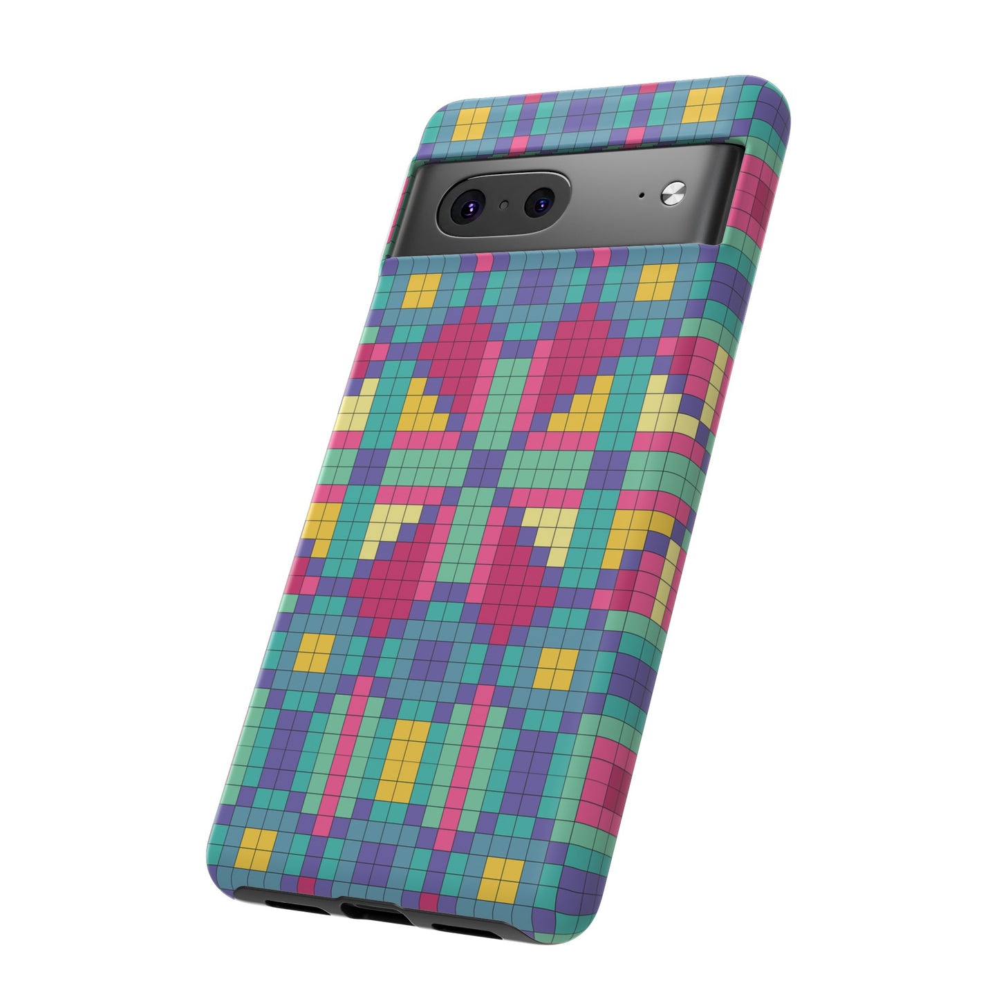 Block Geometric Wallpaper Phone Case | iPhone 15 Plus/ Pro, 14, 13, 12| Google Pixel 7, Pro, 5| Samsung Galaxy S23 All Major Phone Models