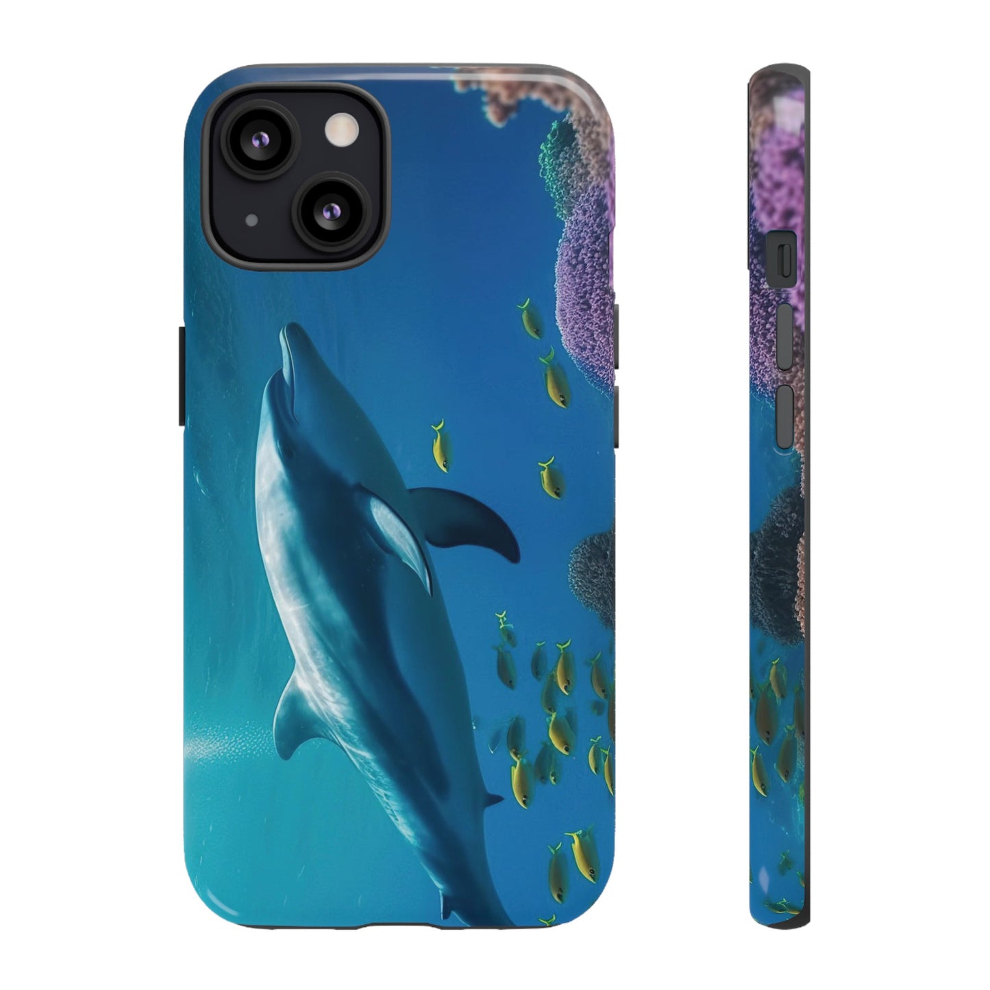 Dolphin Wallpaper Phone Case | iPhone 15 Plus/ Pro, 14, 13, 12| Google Pixel 7, Pro, 5| Samsung Galaxy S23 All Major Phone Models