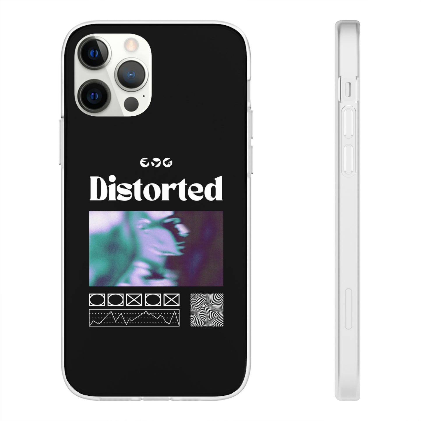 Distorted Phone Case | iPhone 15 Plus/ Pro, 14, 13, 12| Google Pixel 7, Pro, 5| Samsung Galaxy S23 All Major Phone Models