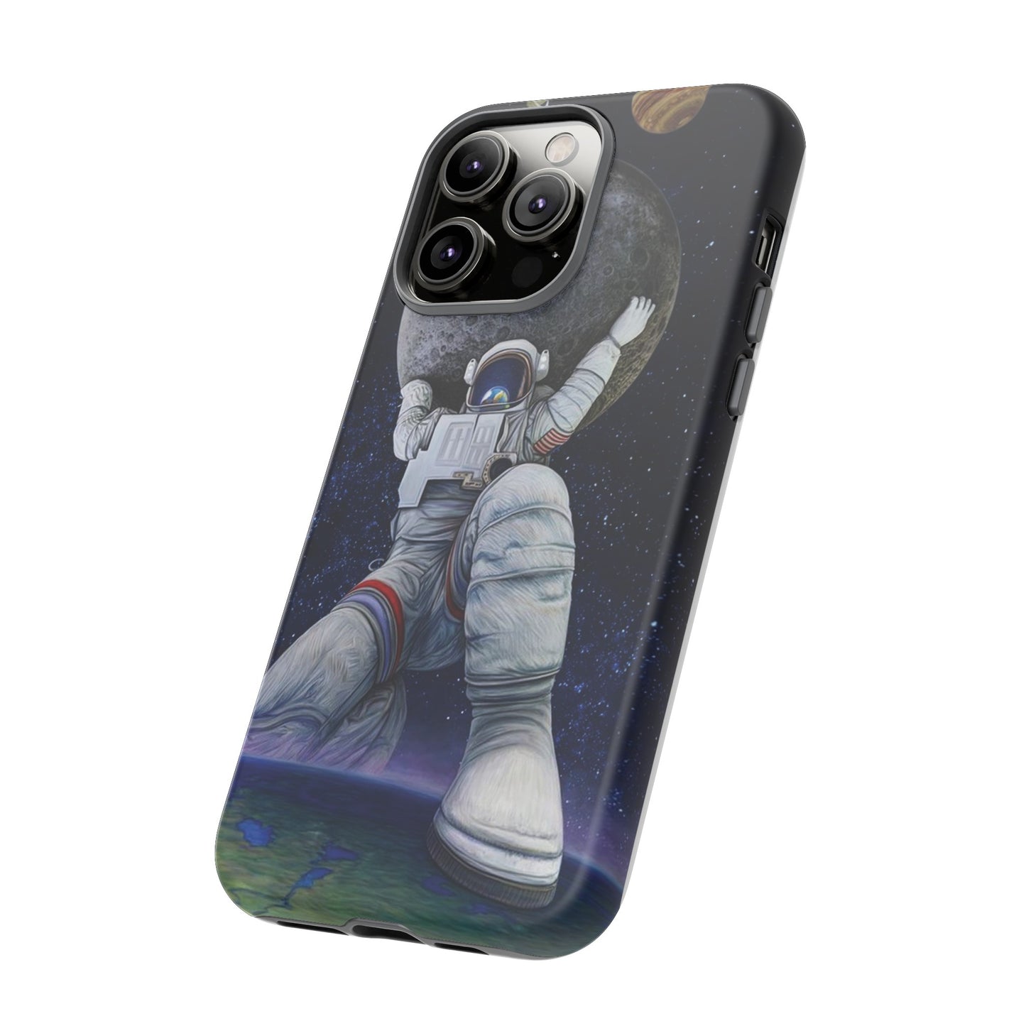 Astronaut Holding The Moon Phone Case | iPhone 15 Plus/ Pro, 14, 13, 12| Google Pixel 7, Pro, 5| Samsung Galaxy S23 All Major Phone Models