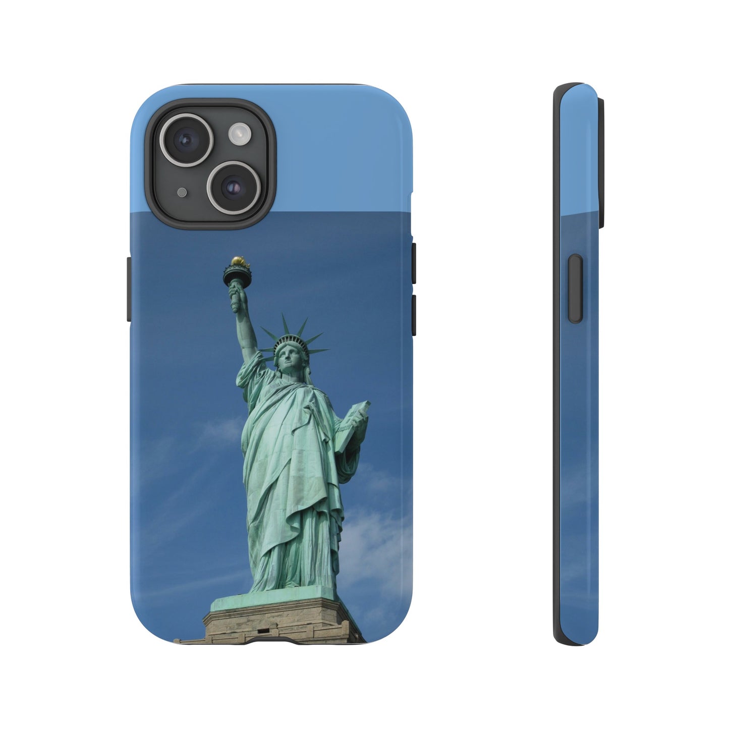 Statue Of Liberty Wallpaper Phone Case | iPhone 15 Plus/ Pro, 14, 13, 12| Google Pixel 7, Pro, 5| Samsung Galaxy S23 All Major Phone Models