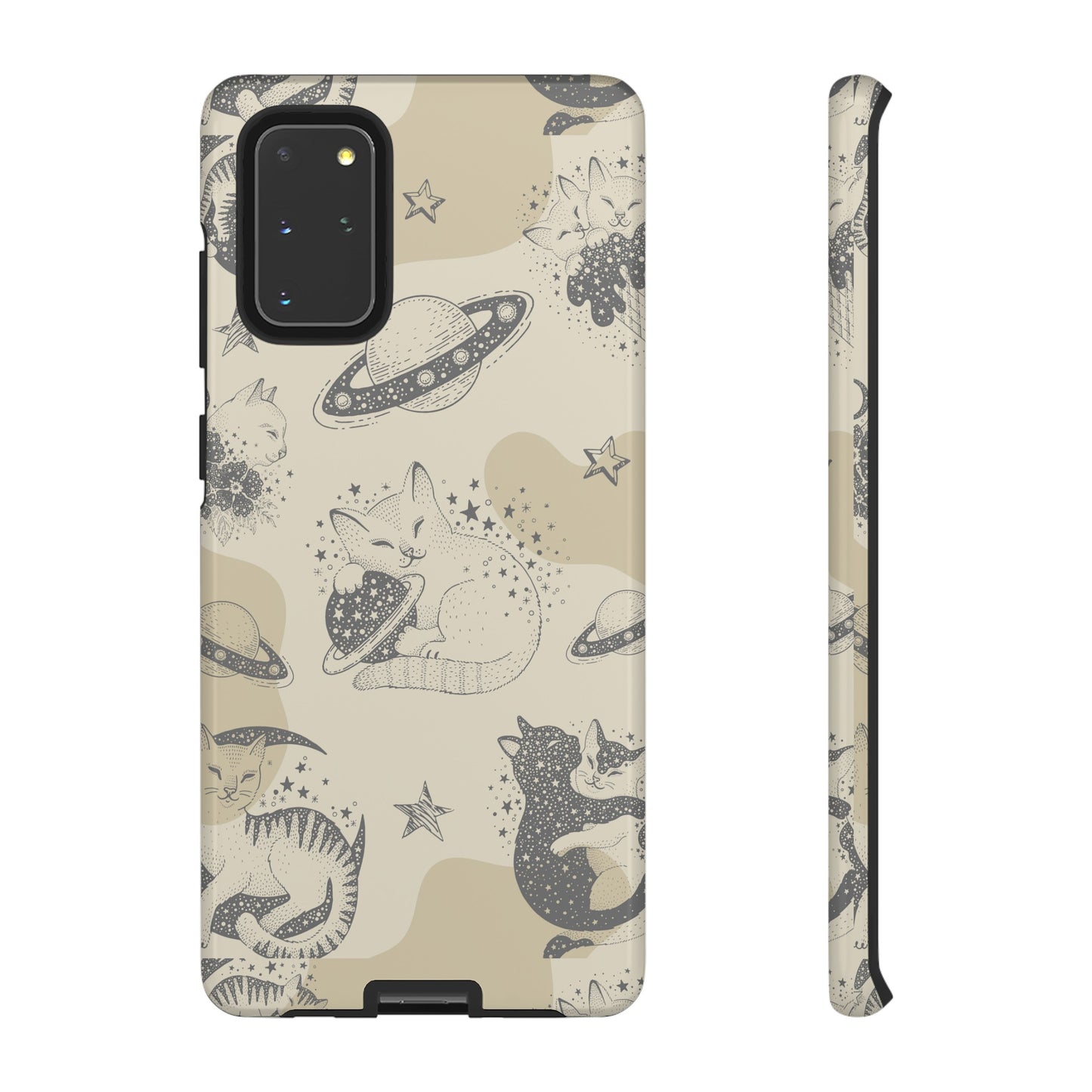 Floating Cosmic Cat Comfort Phone Case | iPhone 15 Plus/ Pro, 14, 13, 12| Google Pixel 7, Pro, 5| Samsung Galaxy S23 All Major Phone Models