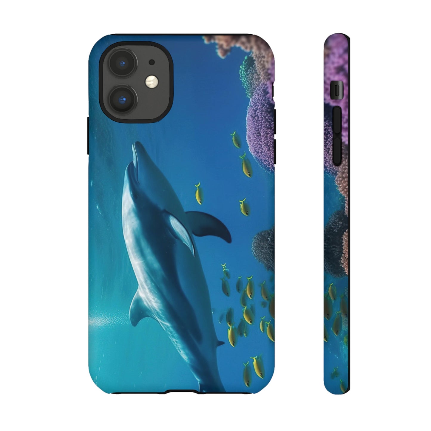 Dolphin Wallpaper Phone Case | iPhone 15 Plus/ Pro, 14, 13, 12| Google Pixel 7, Pro, 5| Samsung Galaxy S23 All Major Phone Models