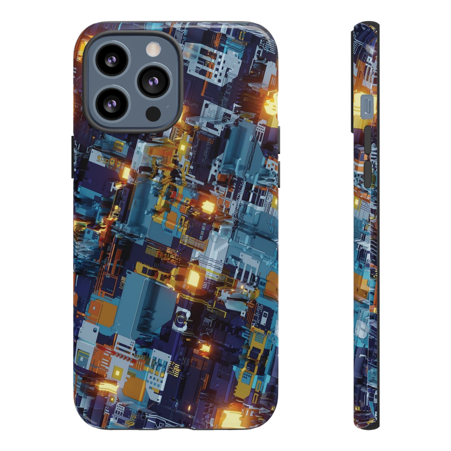 Computer Circuit Board Wallpaper Phone Case | iPhone 15 Plus/ Pro, 14, 13, 12| Google Pixel 7, Pro, 5| Samsung Galaxy S23 All Major Phone Models