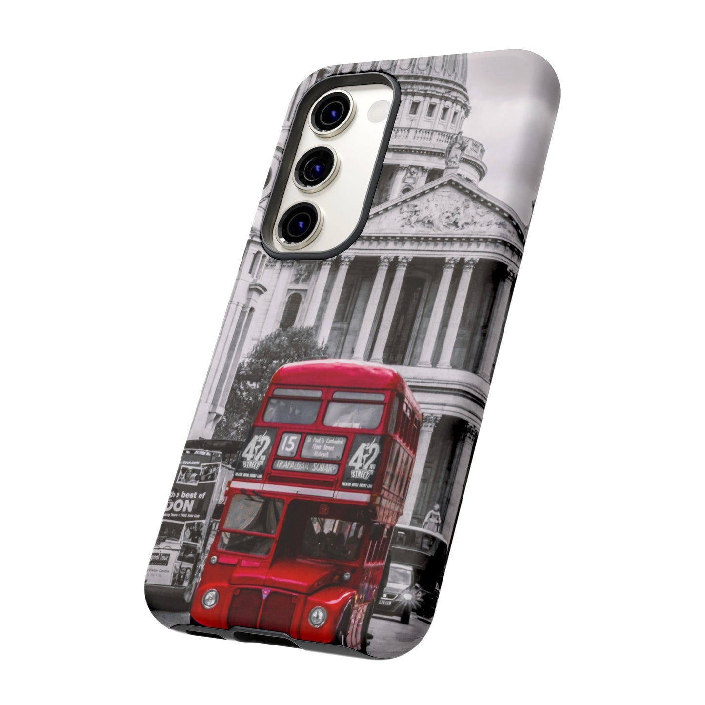 London Bus Wallpaper Phone Case | iPhone 15 Plus/ Pro, 14, 13, 12| Google Pixel 7, Pro, 5| Samsung Galaxy S23 All Major Phone Models