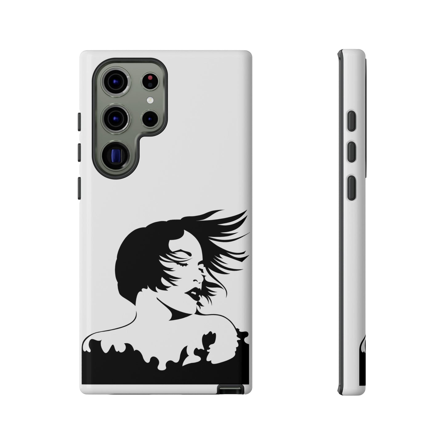 Woman In The Wind Phone Case | iPhone 15 Plus/ Pro, 14, 13, 12| Google Pixel 7, Pro, 5| Samsung Galaxy S23 All Major Phone Models