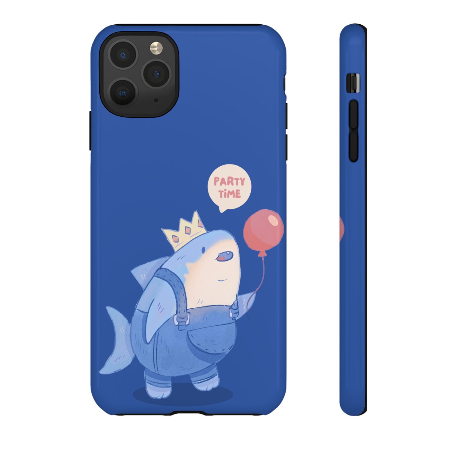 Shark Party Time Phone Case | iPhone 15 Plus/ Pro, 14, 13, 12| Google Pixel 7, Pro, 5| Samsung Galaxy S23 All Major Phone Models