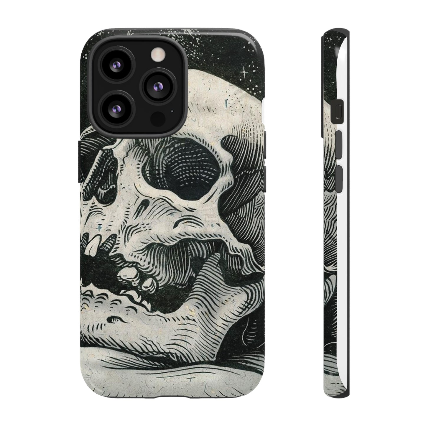 Skull Wallpaper Phone Case | iPhone 15 Plus/ Pro, 14, 13, 12| Google Pixel 7, Pro, 5| Samsung Galaxy S23 All Major Phone Models