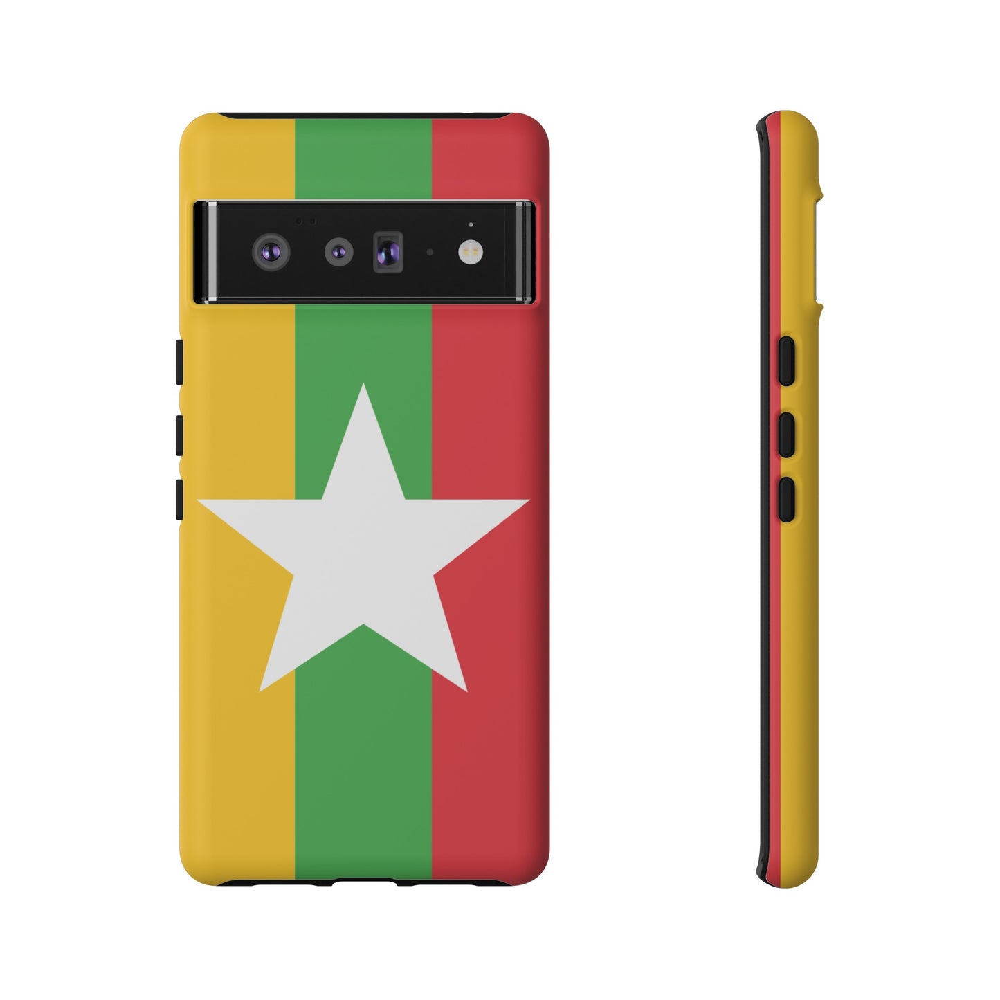 Myanmar Flag Phone Case | iPhone 15 Plus/ Pro, 14, 13, 12| Google Pixel 7, Pro, 5| Samsung Galaxy S23 All Major Phone Models