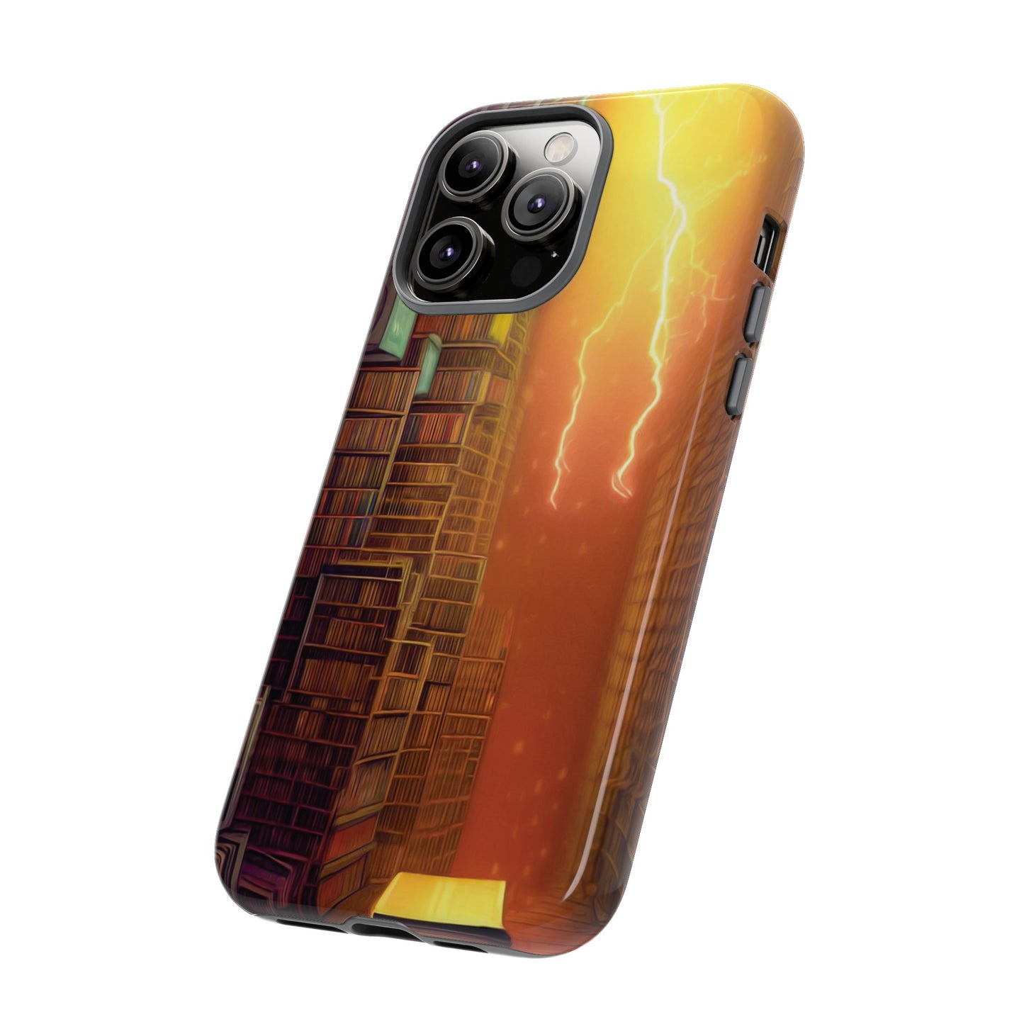 Lightning in the Library Wallpaper Phone Case | iPhone 15 Plus/ Pro, 14, 13, 12| Google Pixel 7, Pro, 5| Samsung Galaxy S23 All Major Phone Models