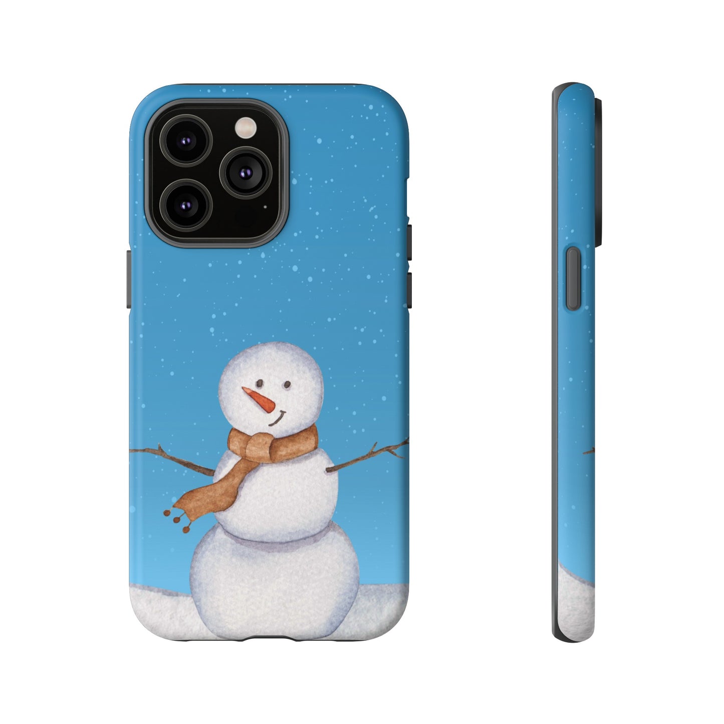 Snowman Wallpaper Phone Case | iPhone 15 Plus/ Pro, 14, 13, 12| Google Pixel 7, Pro, 5| Samsung Galaxy S23 All Major Phone Models