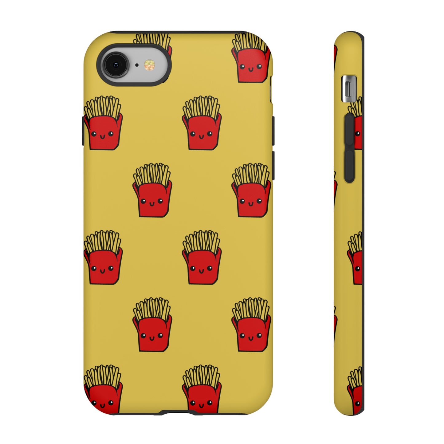 Smiling Fries Wallpaper Phone Case | iPhone 15 Plus/ Pro, 14, 13, 12| Google Pixel 7, Pro, 5| Samsung Galaxy S23 All Major Phone Models