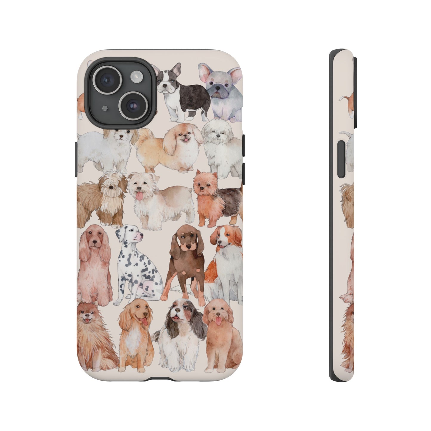 Dog Collage Wallpaper Phone Case | iPhone 15 Plus/ Pro, 14, 13, 12| Google Pixel 7, Pro, 5| Samsung Galaxy S23 All Major Phone Models