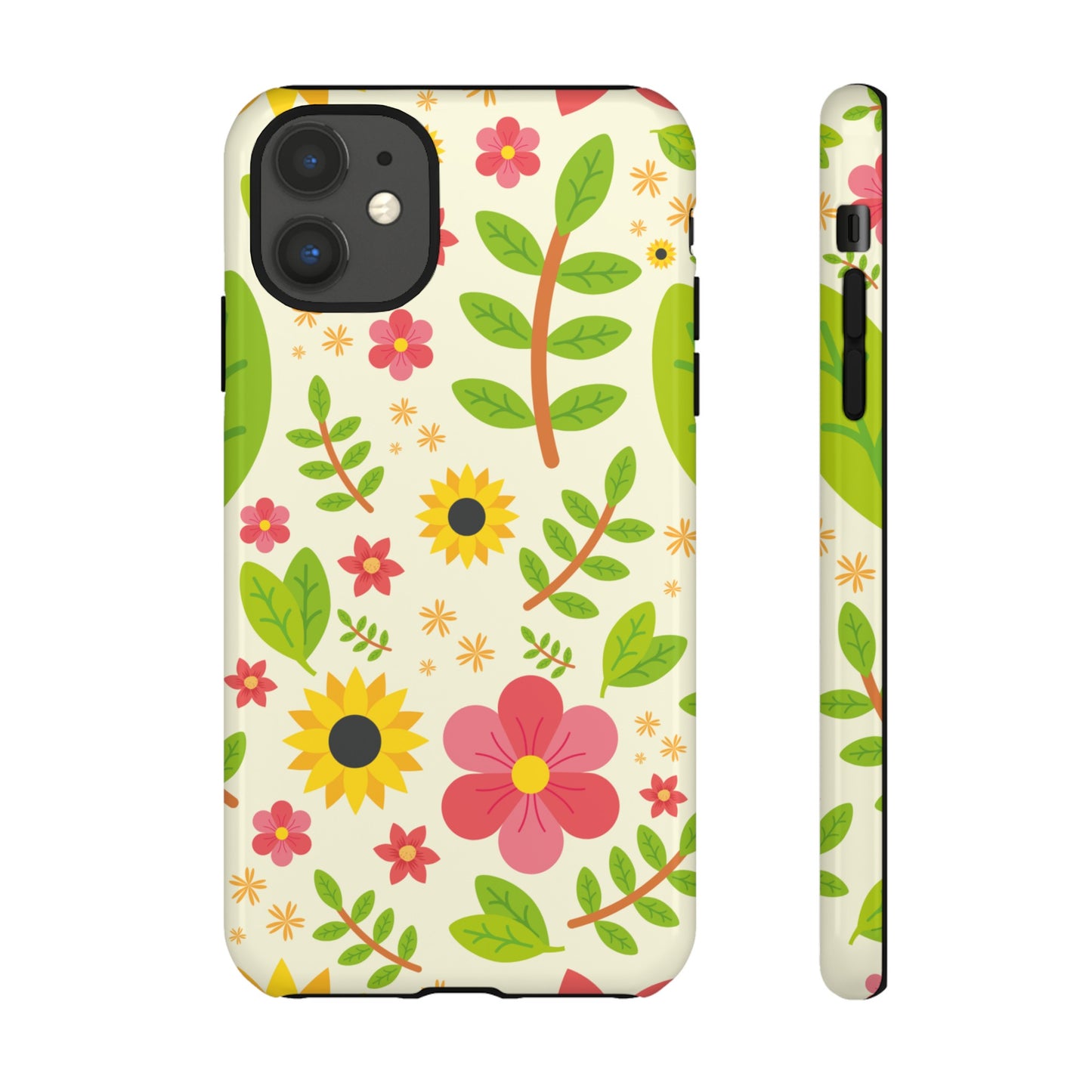 Botanical Flowers Phone Case | iPhone 15 Plus/ Pro, 14, 13, 12| Google Pixel 7, Pro, 5| Samsung Galaxy S23 All Major Phone Models