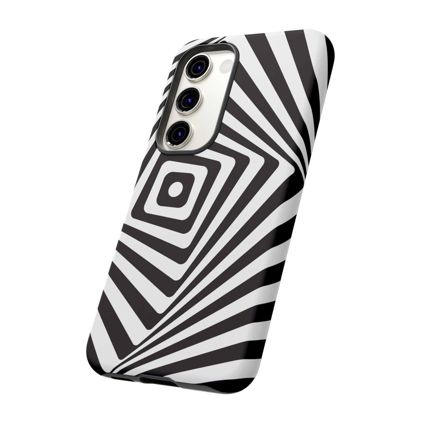 Black & White Spiral Wallpaper Phone Case | iPhone 15 Plus/ Pro, 14, 13, 12| Google Pixel 7, Pro, 5| Samsung Galaxy S23 All Major Phone Models