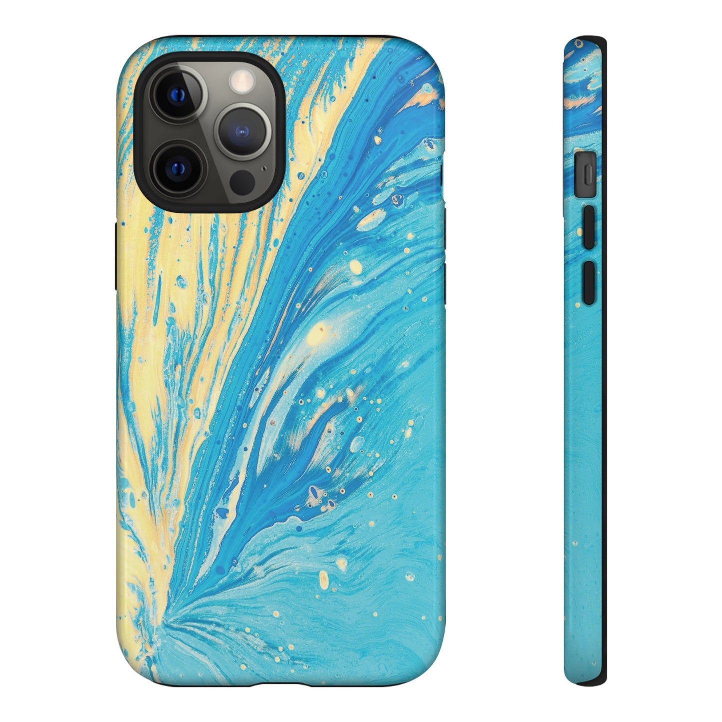 Fan of Yellow & Blue Paint Phone Case | iPhone 15 Plus/ Pro, 14, 13, 12| Google Pixel 7, Pro, 5| Samsung Galaxy S23 All Major Phone Models