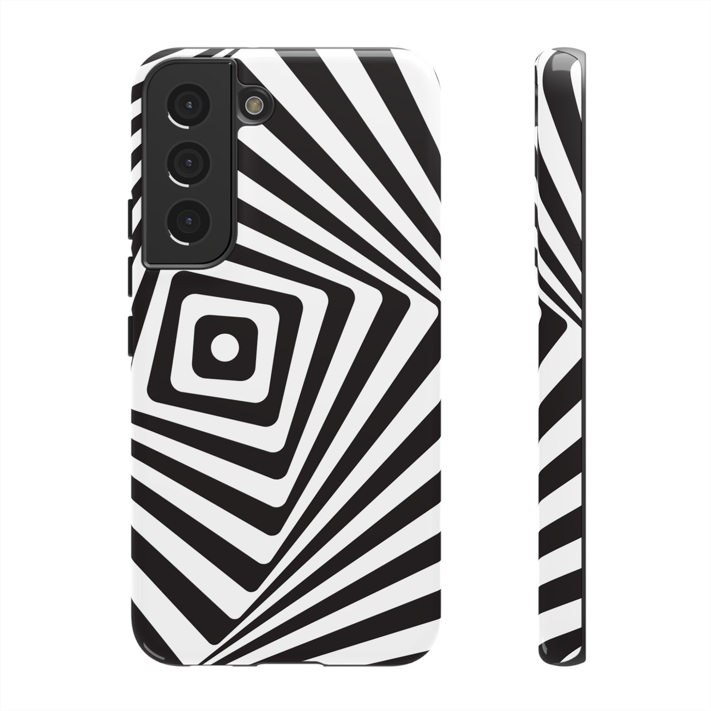 Black & White Spiral Wallpaper Phone Case | iPhone 15 Plus/ Pro, 14, 13, 12| Google Pixel 7, Pro, 5| Samsung Galaxy S23 All Major Phone Models