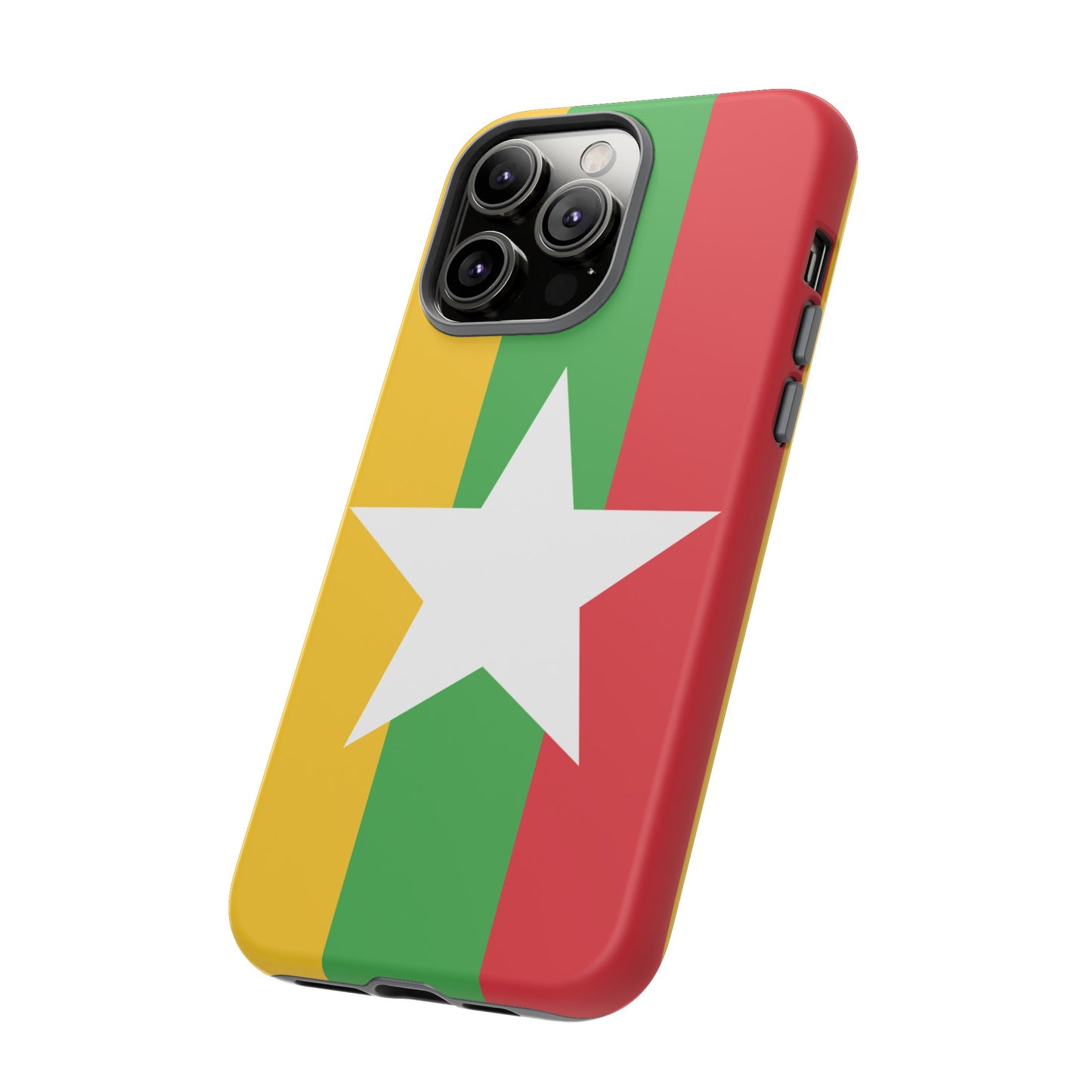 Myanmar Flag Phone Case | iPhone 15 Plus/ Pro, 14, 13, 12| Google Pixel 7, Pro, 5| Samsung Galaxy S23 All Major Phone Models