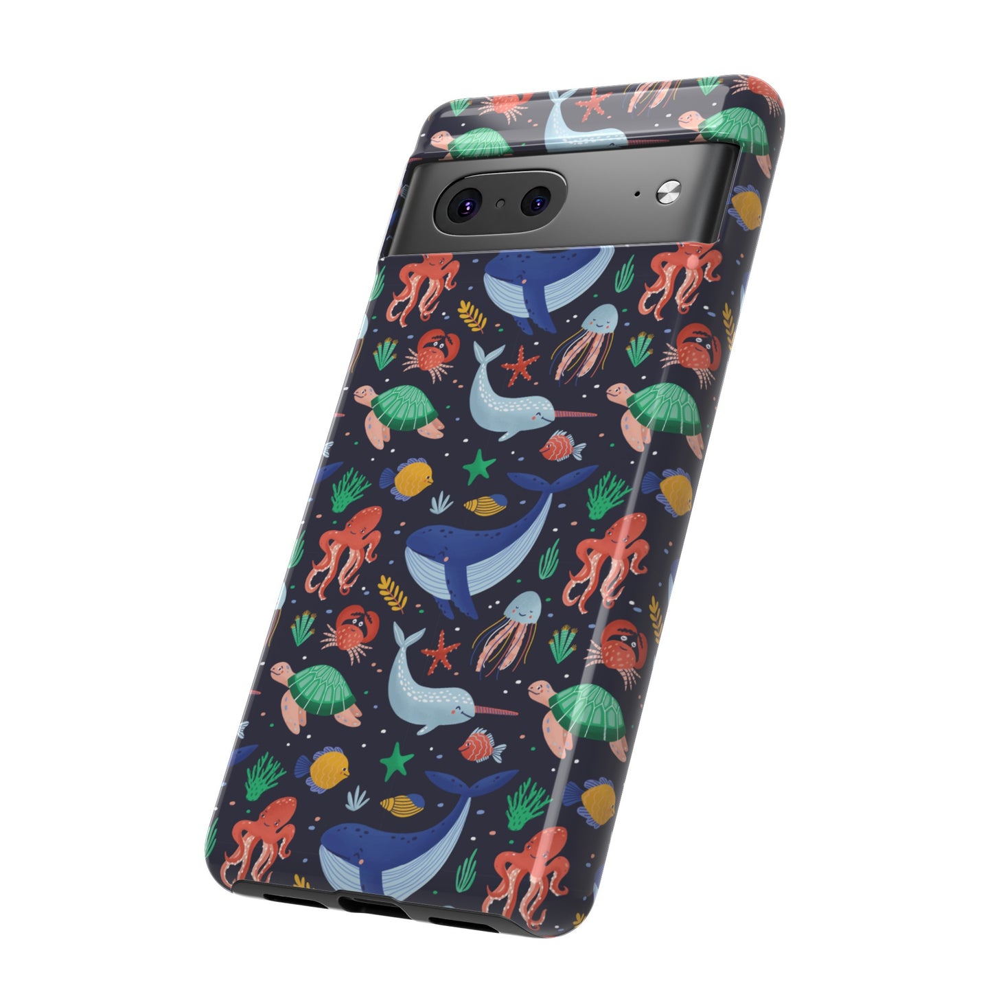 Sea Creatures Wallpaper Phone Case | iPhone 15 Plus/ Pro, 14, 13, 12| Google Pixel 7, Pro, 5| Samsung Galaxy S23 All Major Phone Models