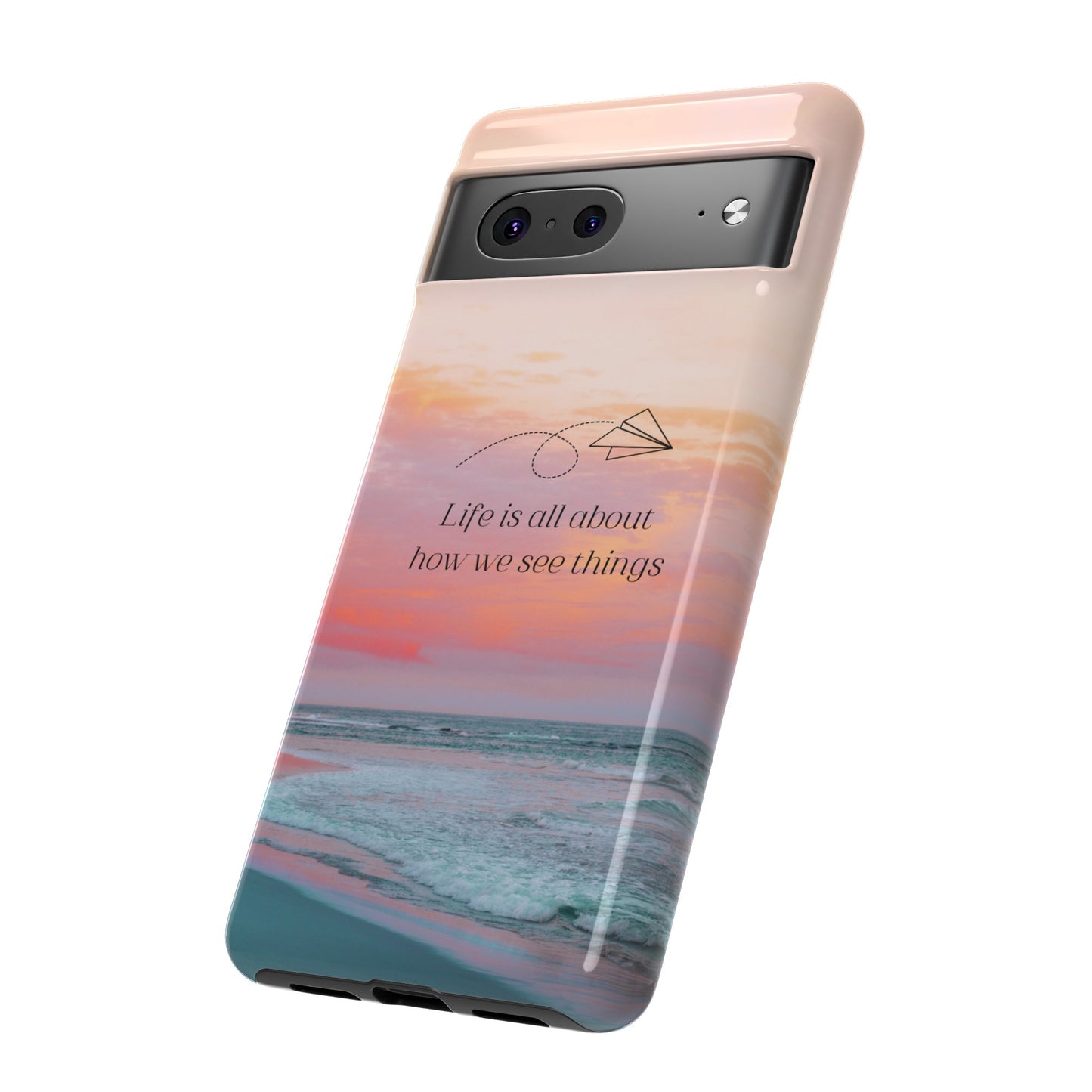 Thoughts at Sunset Phone Case | iPhone 15 Plus/ Pro, 14, 13, 12| Google Pixel 7, Pro, 5| Samsung Galaxy S23 All Major Phone Models