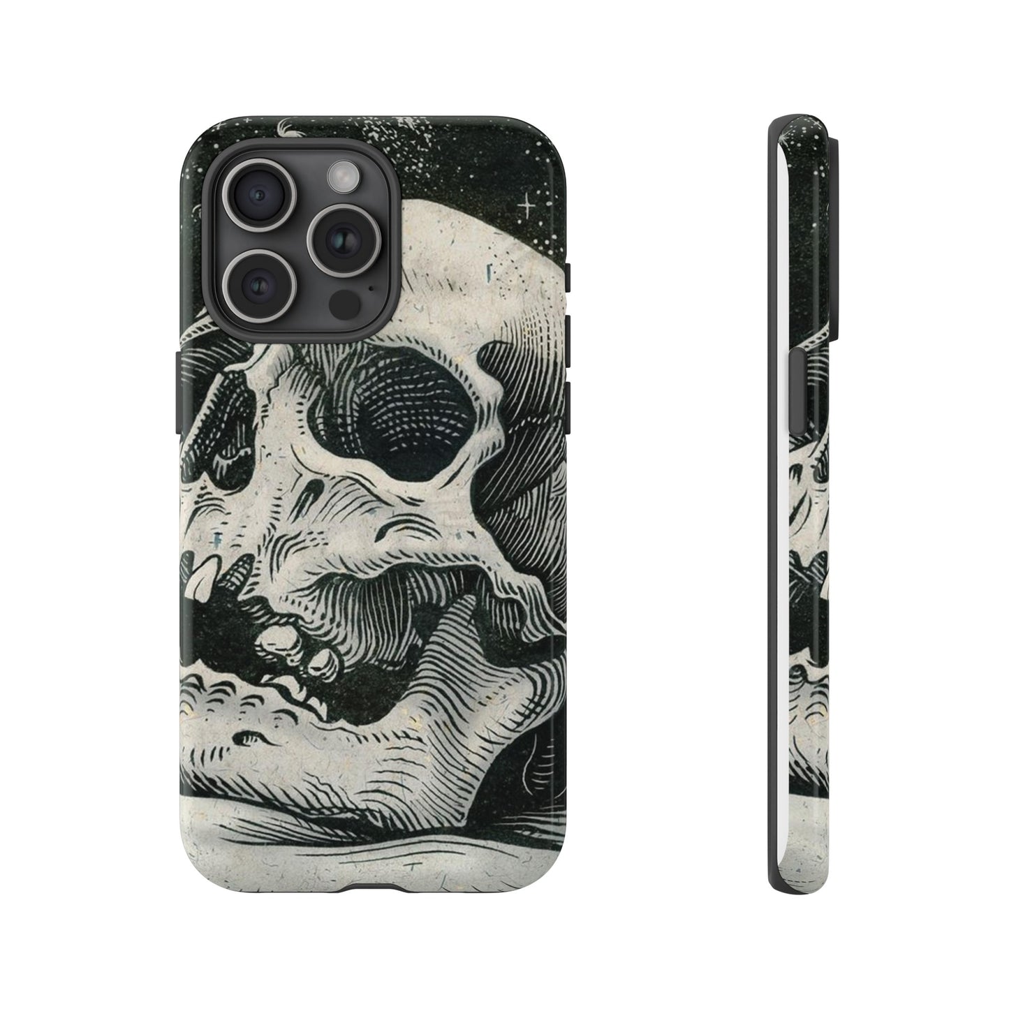 Skull Wallpaper Phone Case | iPhone 15 Plus/ Pro, 14, 13, 12| Google Pixel 7, Pro, 5| Samsung Galaxy S23 All Major Phone Models