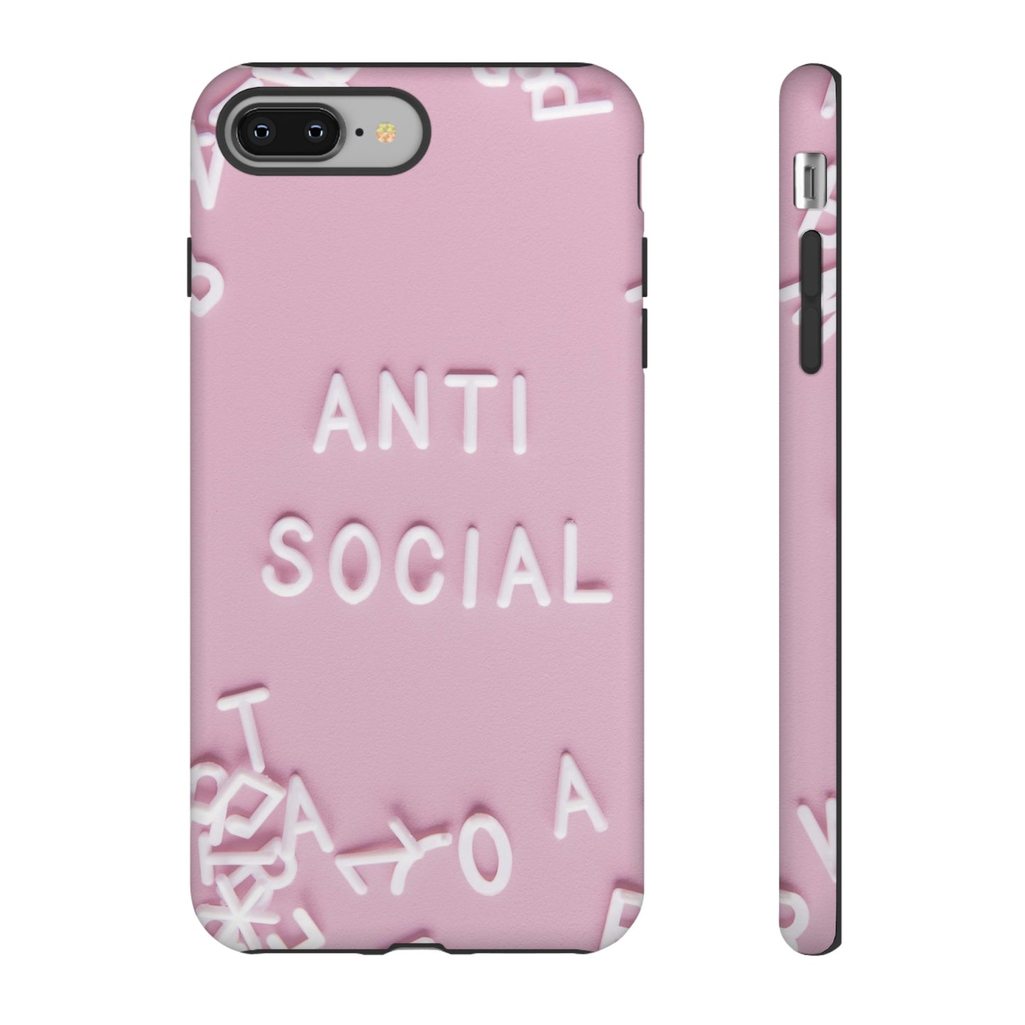 Anti Social Phone Case | iPhone 15 Plus/ Pro, 14, 13, 12| Google Pixel 7, Pro, 5| Samsung Galaxy S23 All Major Phone Models