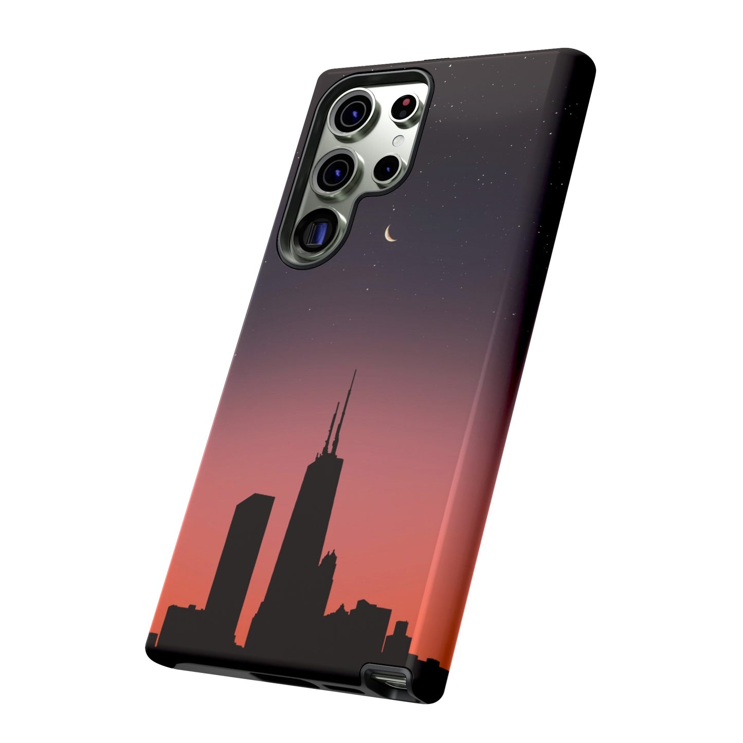 Chicago Skyline Wallpaper Phone Case | iPhone 15 Plus/ Pro, 14, 13, 12| Google Pixel 7, Pro, 5| Samsung Galaxy S23 All Major Phone Models