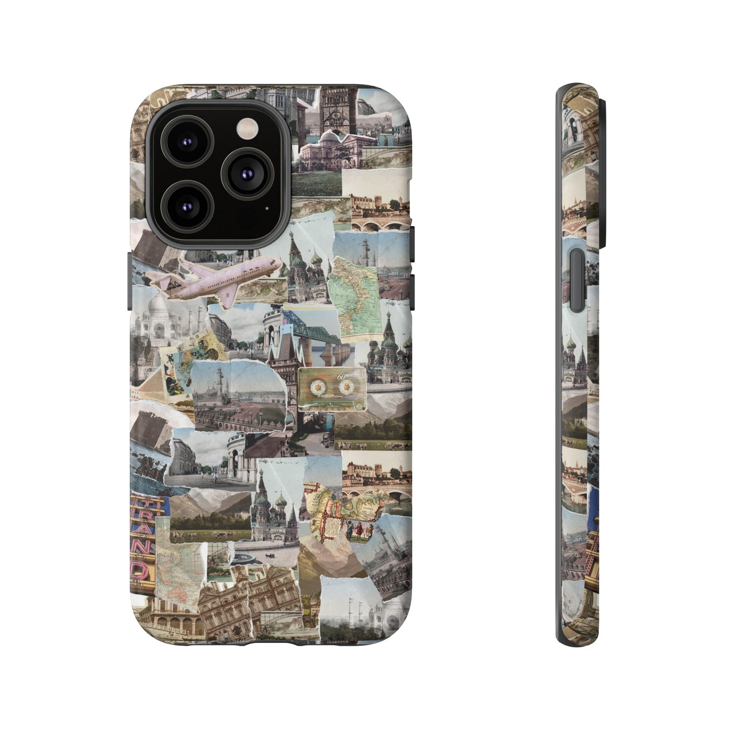 Travel Collage Wallpaper Phone Case | iPhone 15 Plus/ Pro, 14, 13, 12| Google Pixel 7, Pro, 5| Samsung Galaxy S23 All Major Phone Models